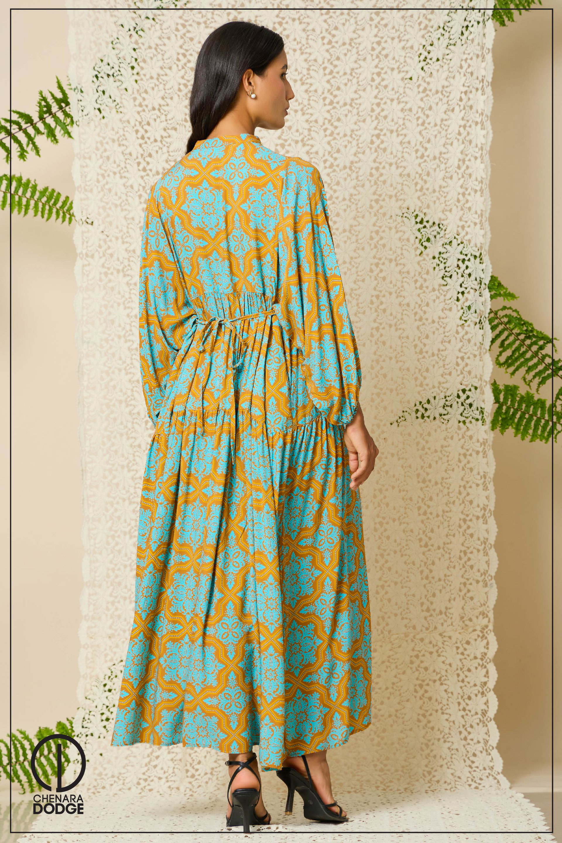 LUNA SLEEVE MAXI DRESS