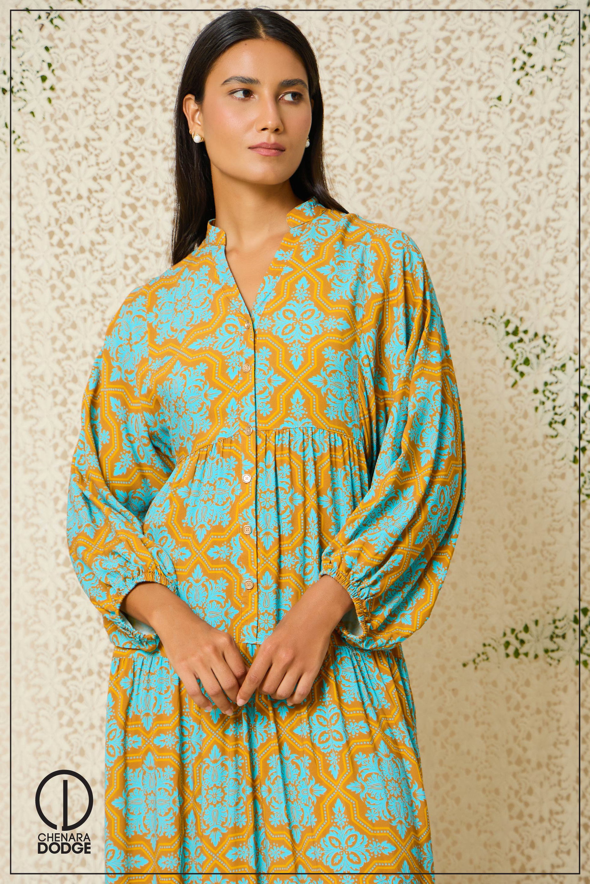 LUNA SLEEVE MAXI DRESS
