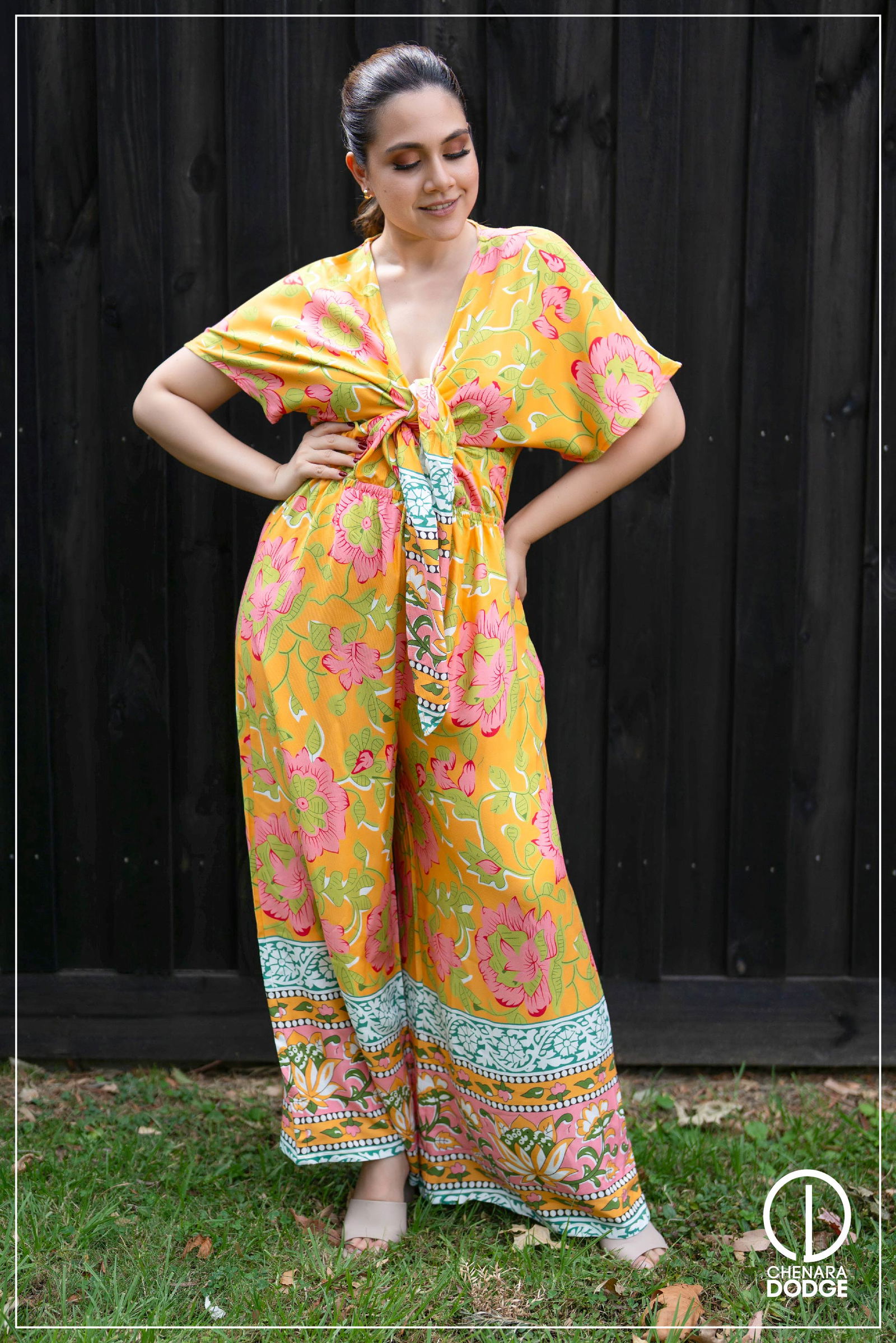 ROSE TIE UP JUMPSUIT