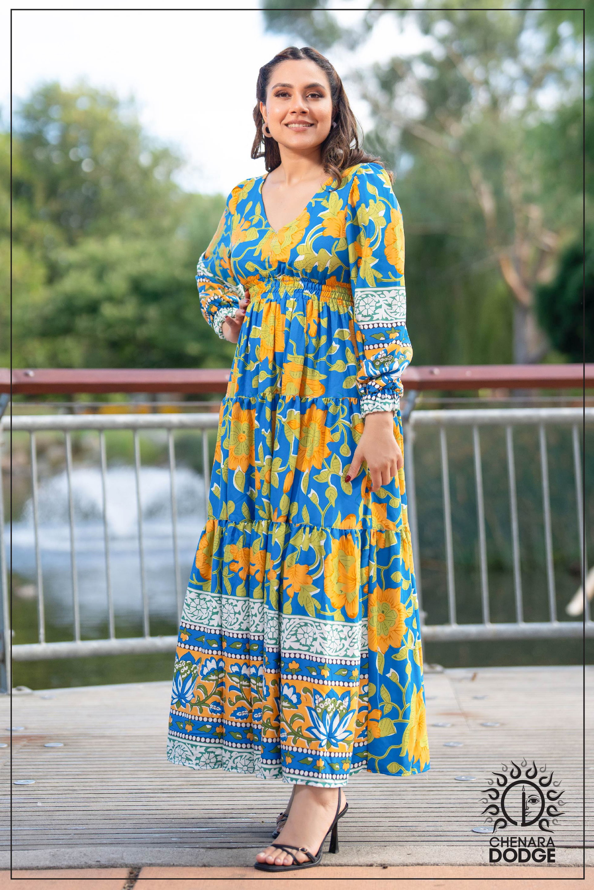 RUBY V NECK MAXI DRESS