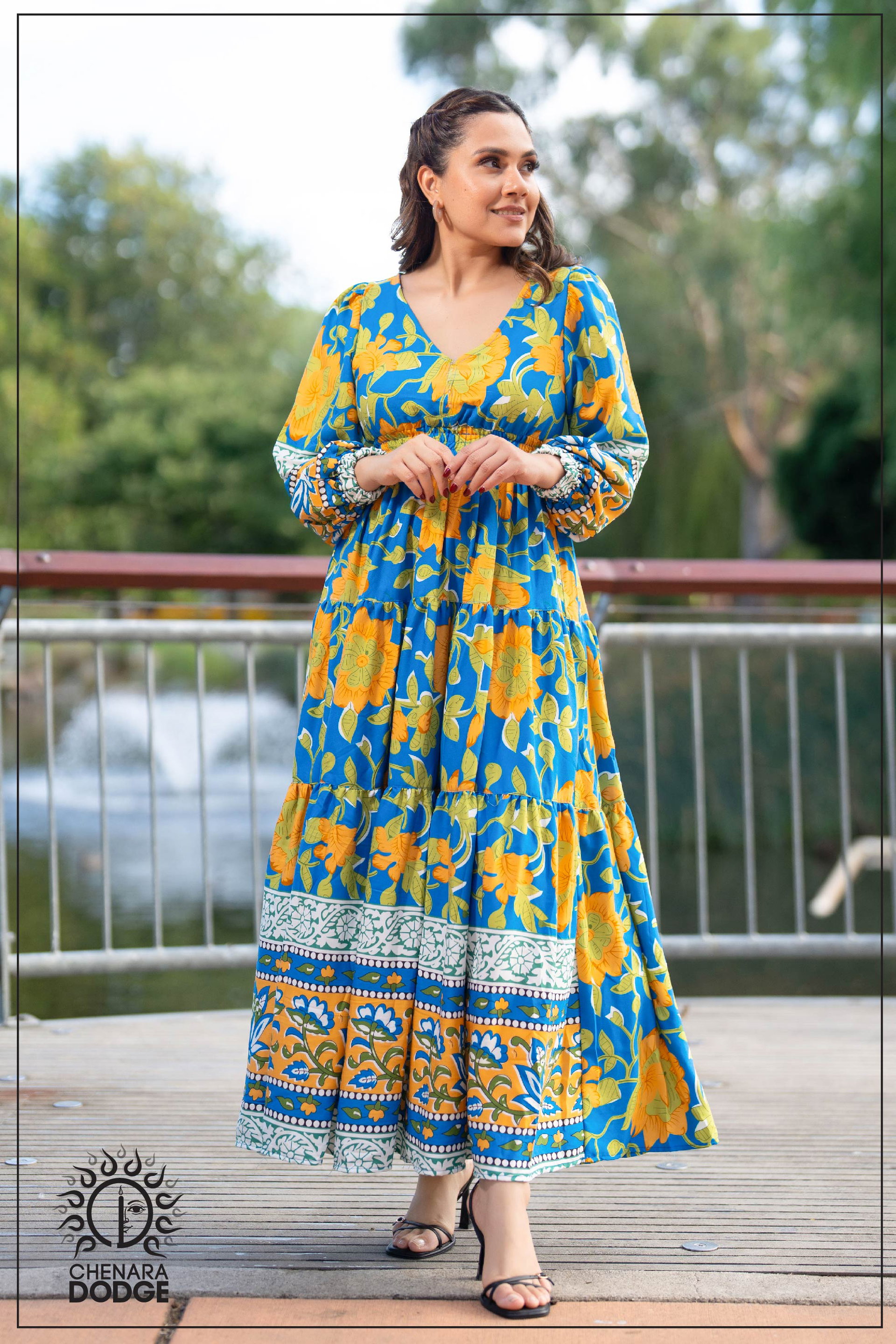 RUBY V NECK MAXI DRESS
