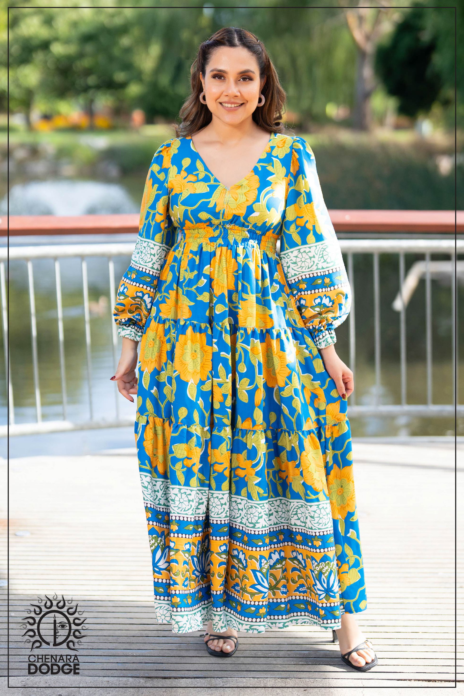 RUBY V NECK MAXI DRESS