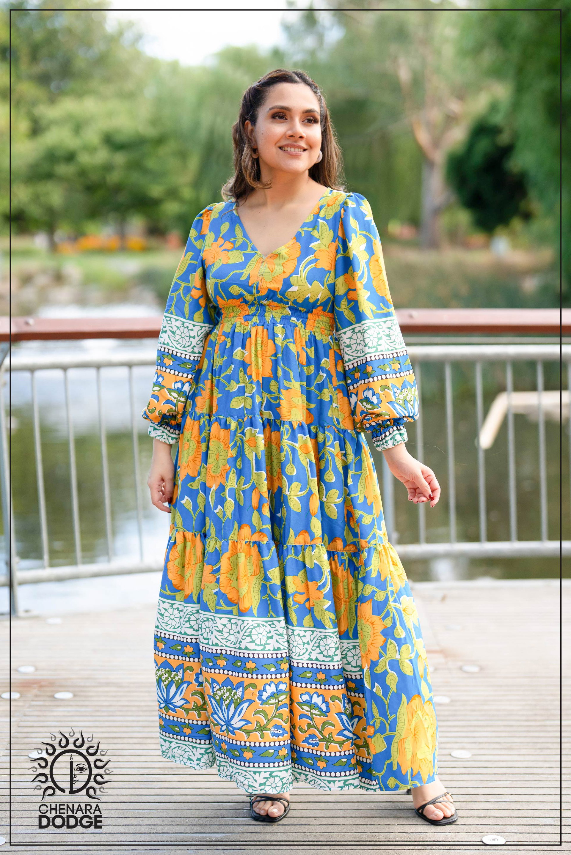 RUBY V NECK MAXI DRESS
