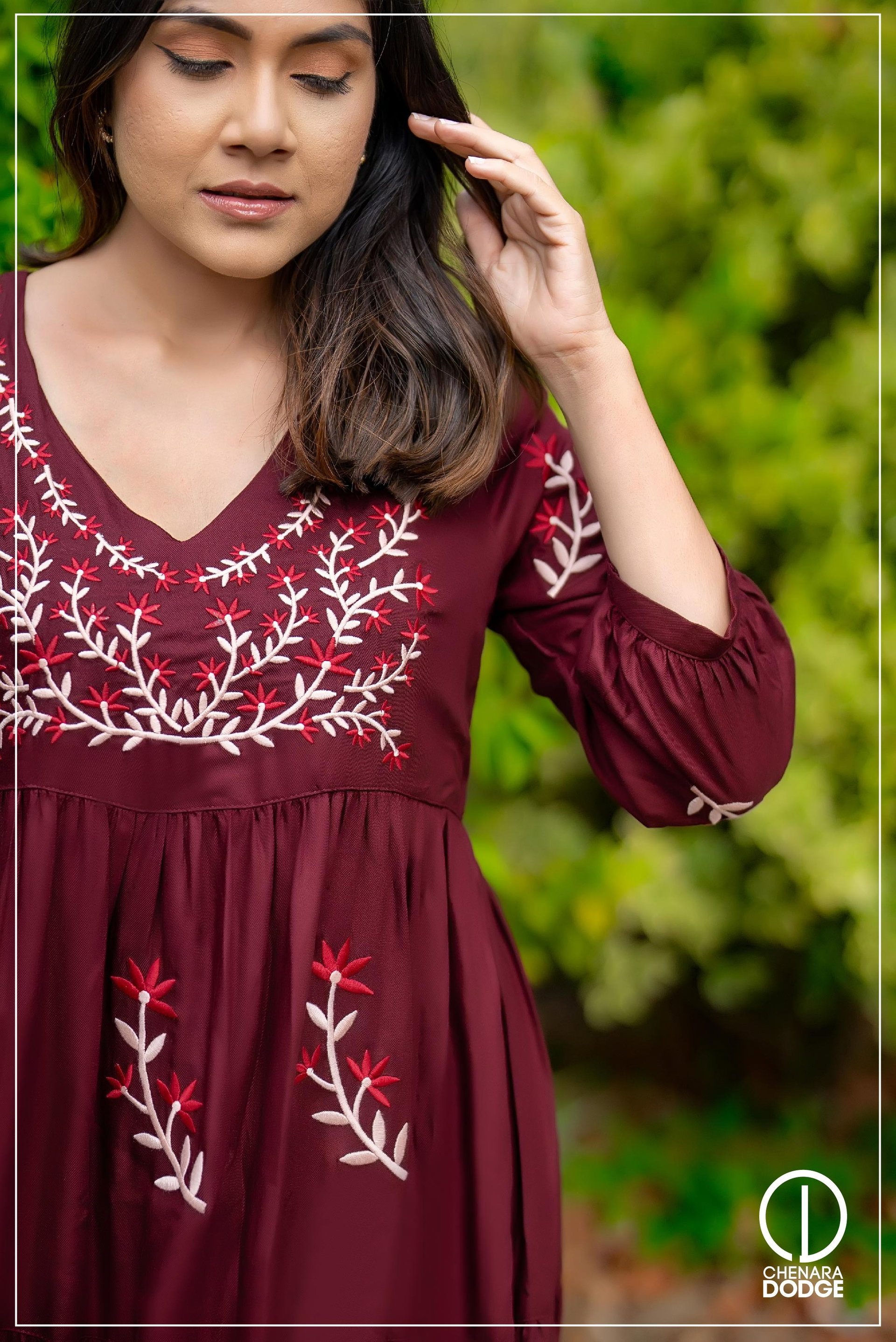 SADIE EMBROIDERED MAXI DRESS