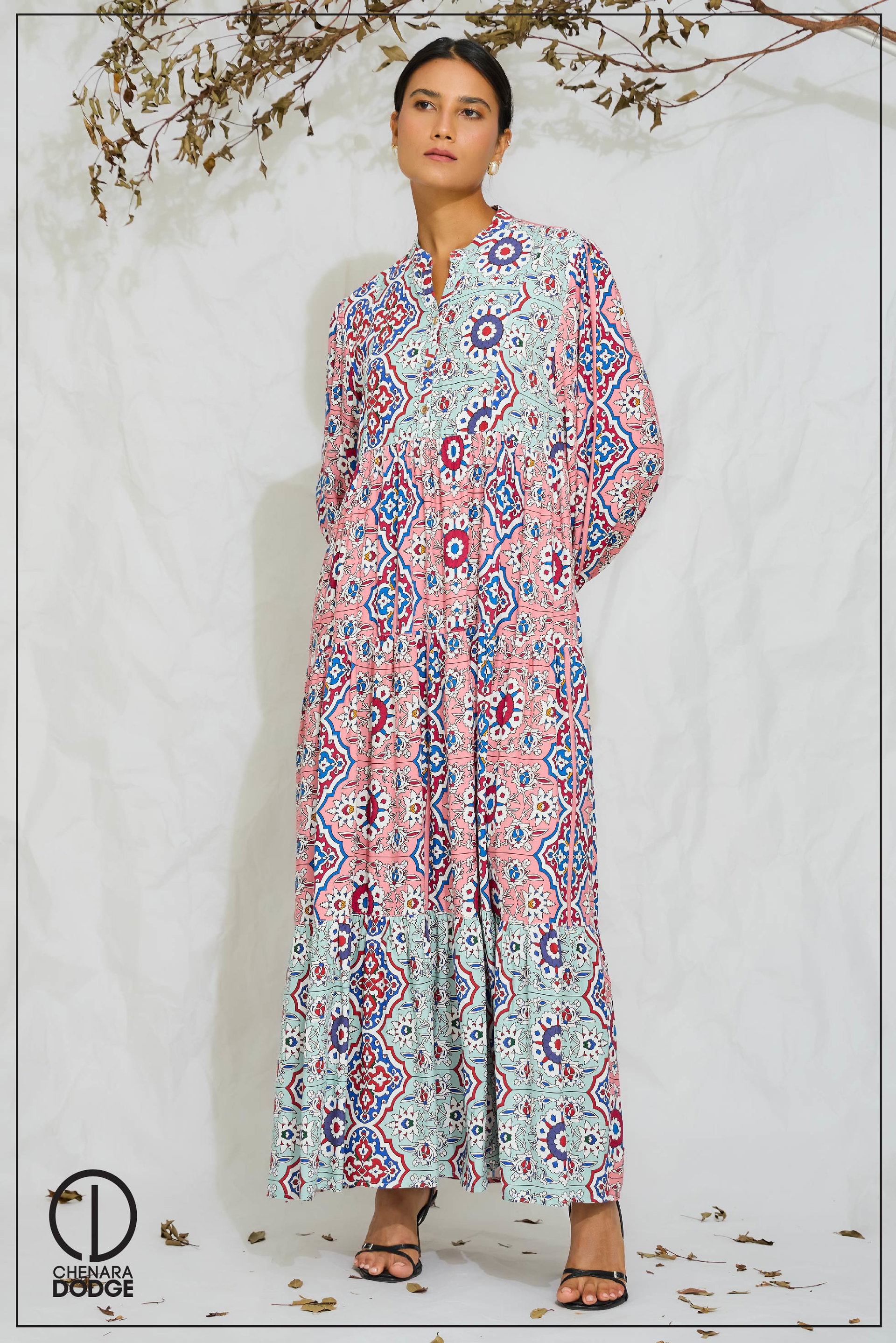 SARAH LONG SLEEVE MAXI DRESS