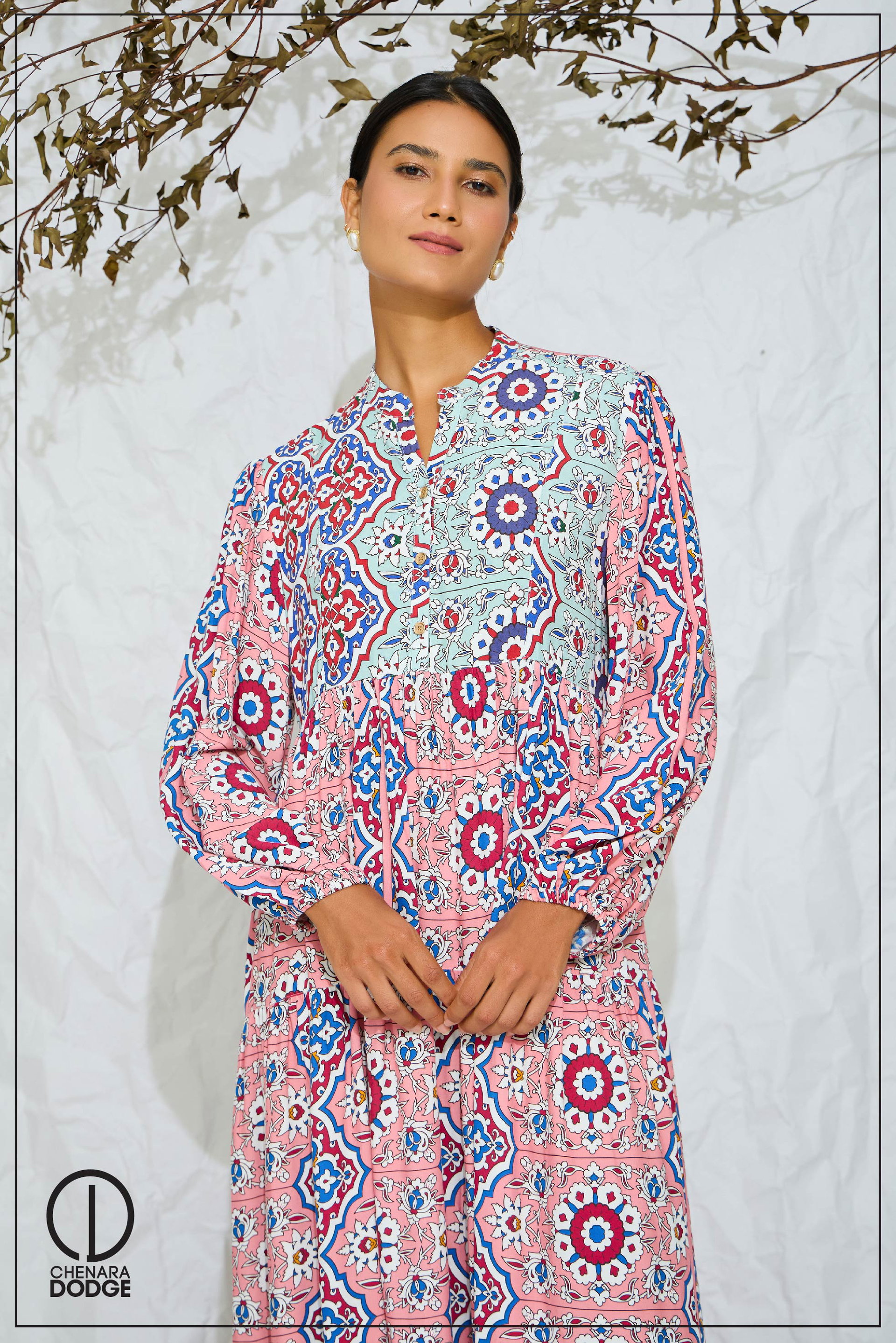 SARAH LONG SLEEVE MAXI DRESS
