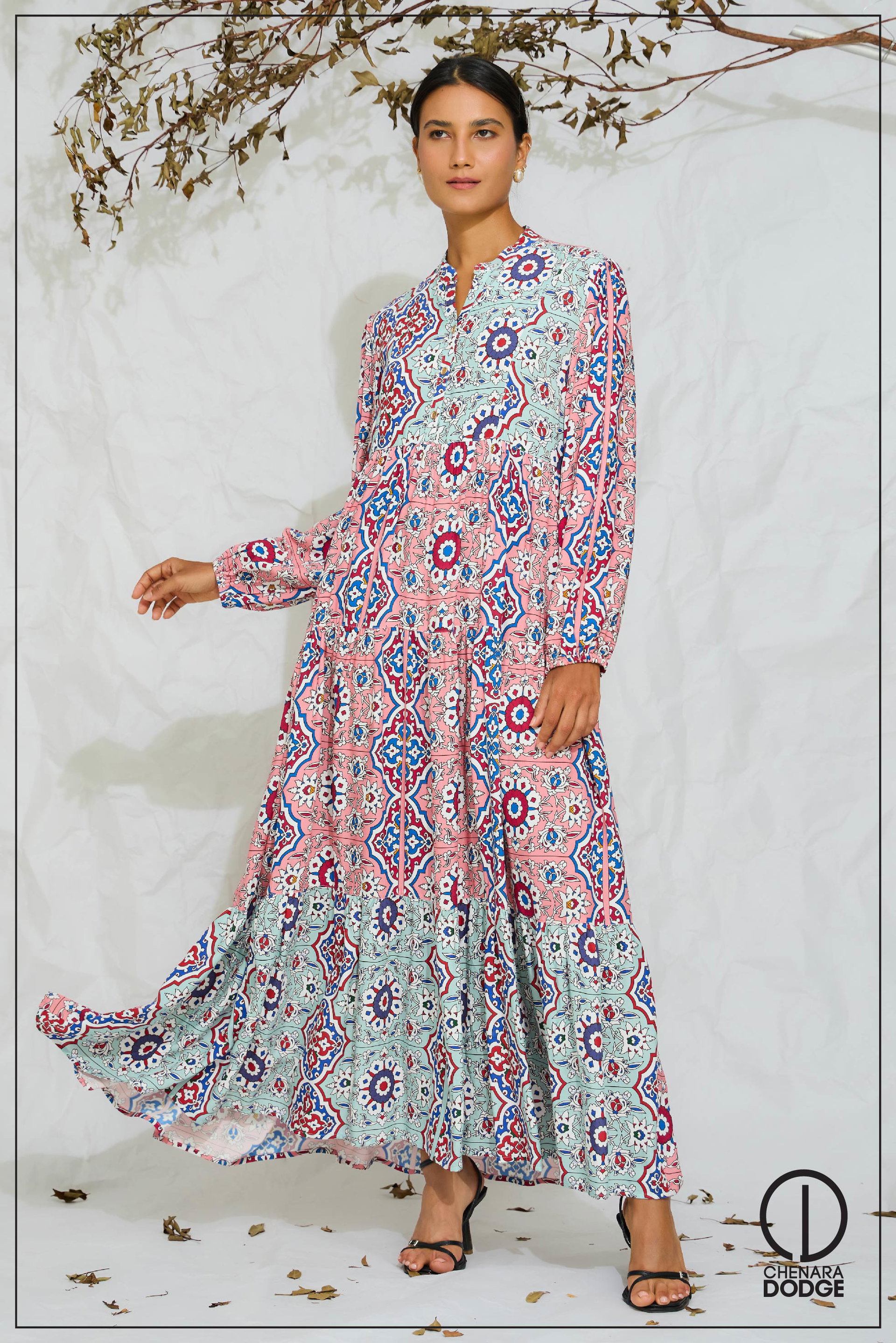 SARAH LONG SLEEVE MAXI DRESS