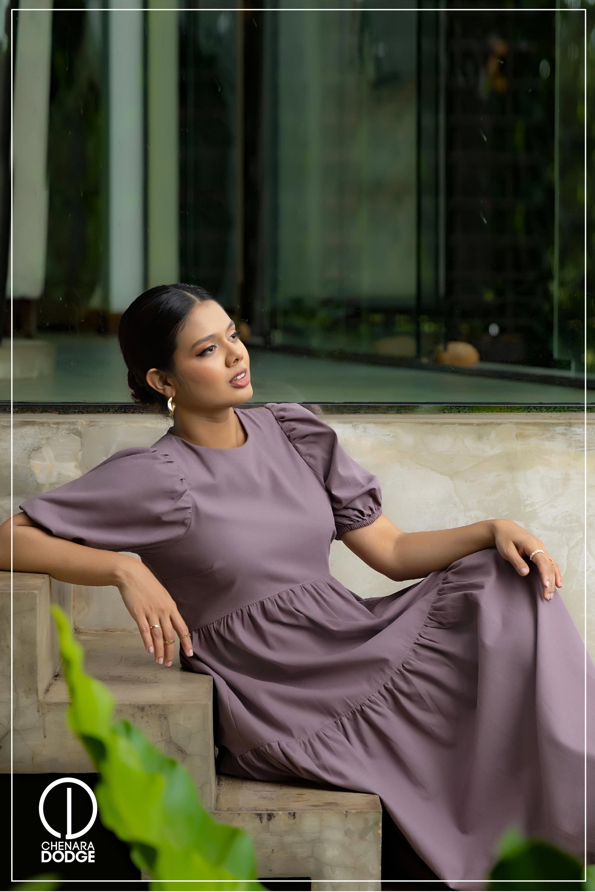 SASHA TIERED MIDI DRESS