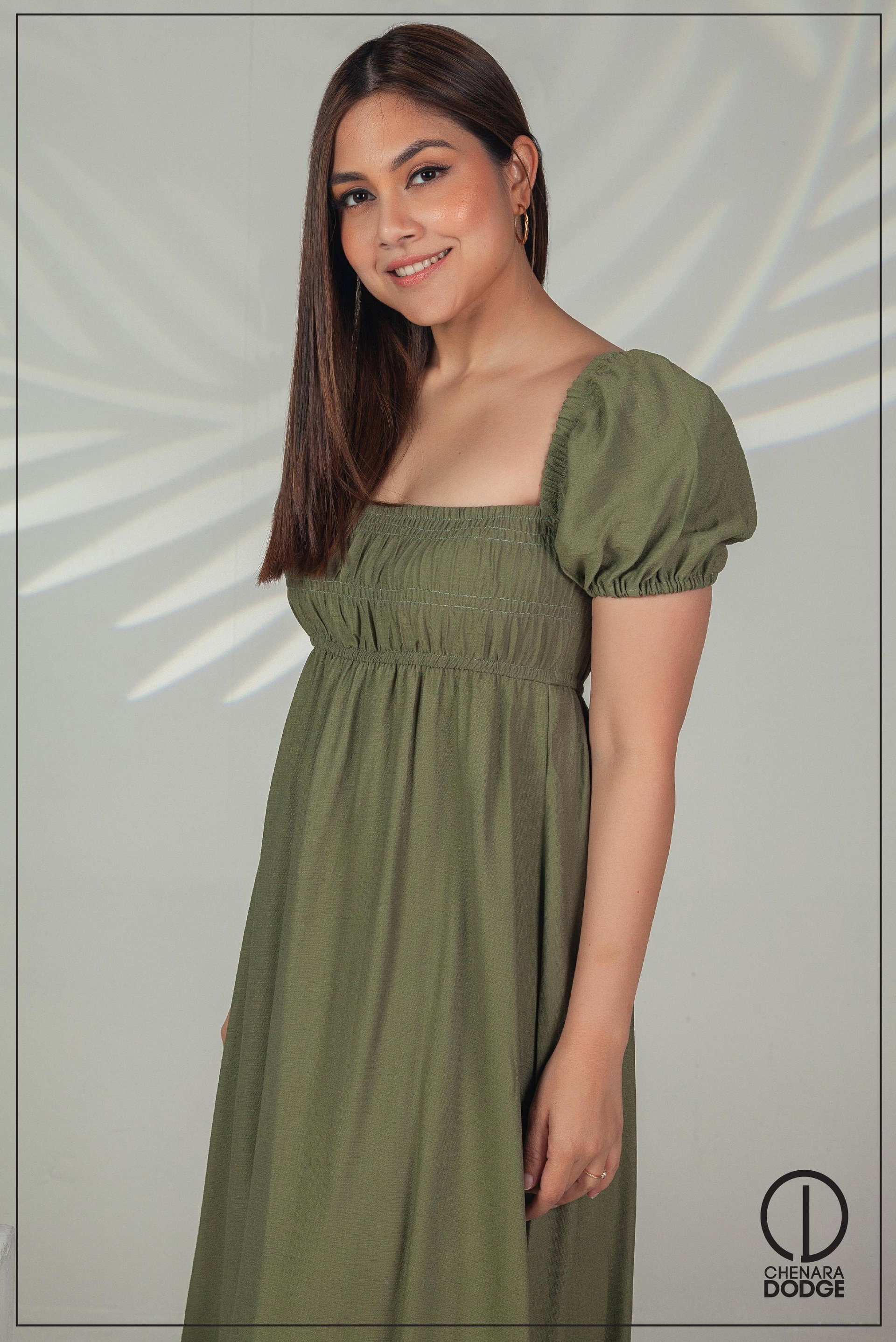 SELENA SMOCKED MAXI DRESS