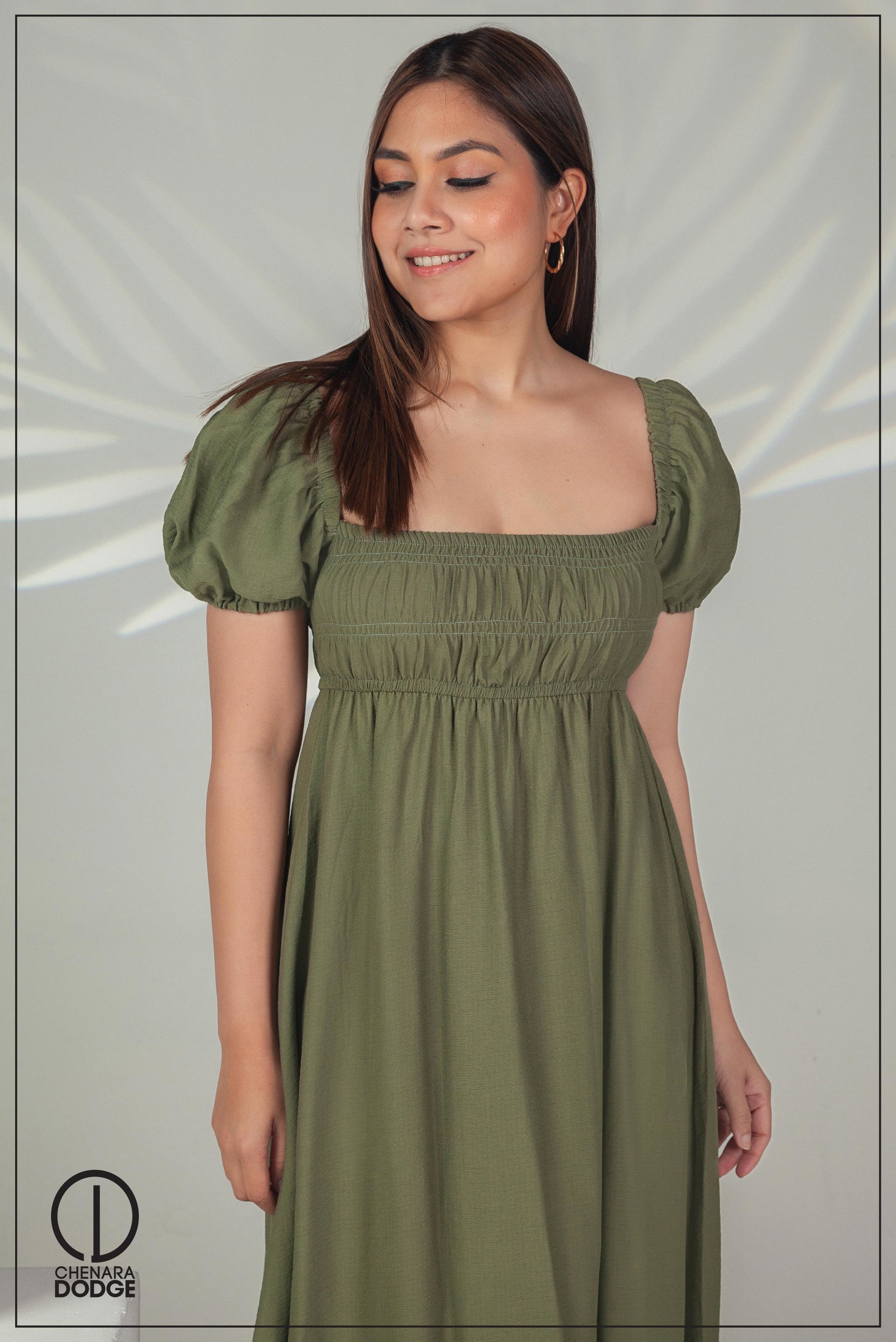 SELENA SMOCKED MAXI DRESS