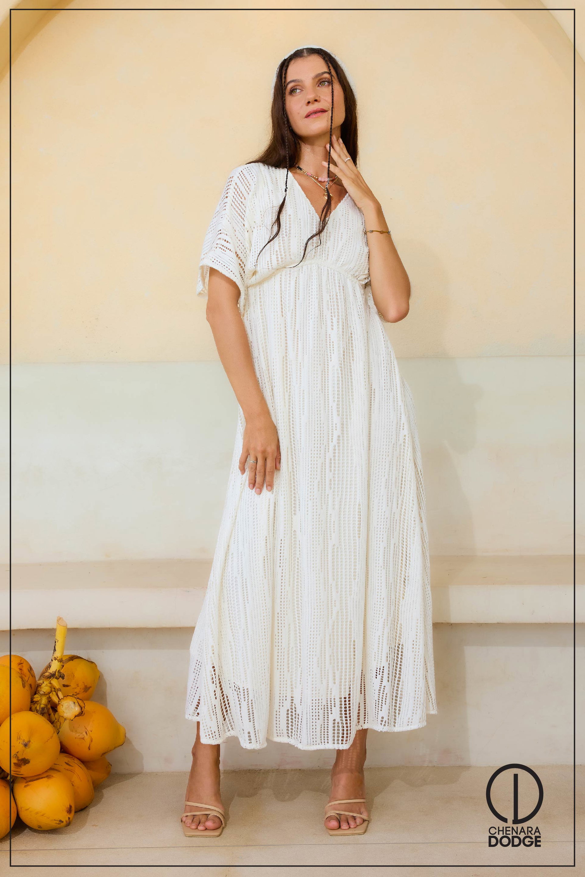 SOLANA V-NECK MAXI DRESS