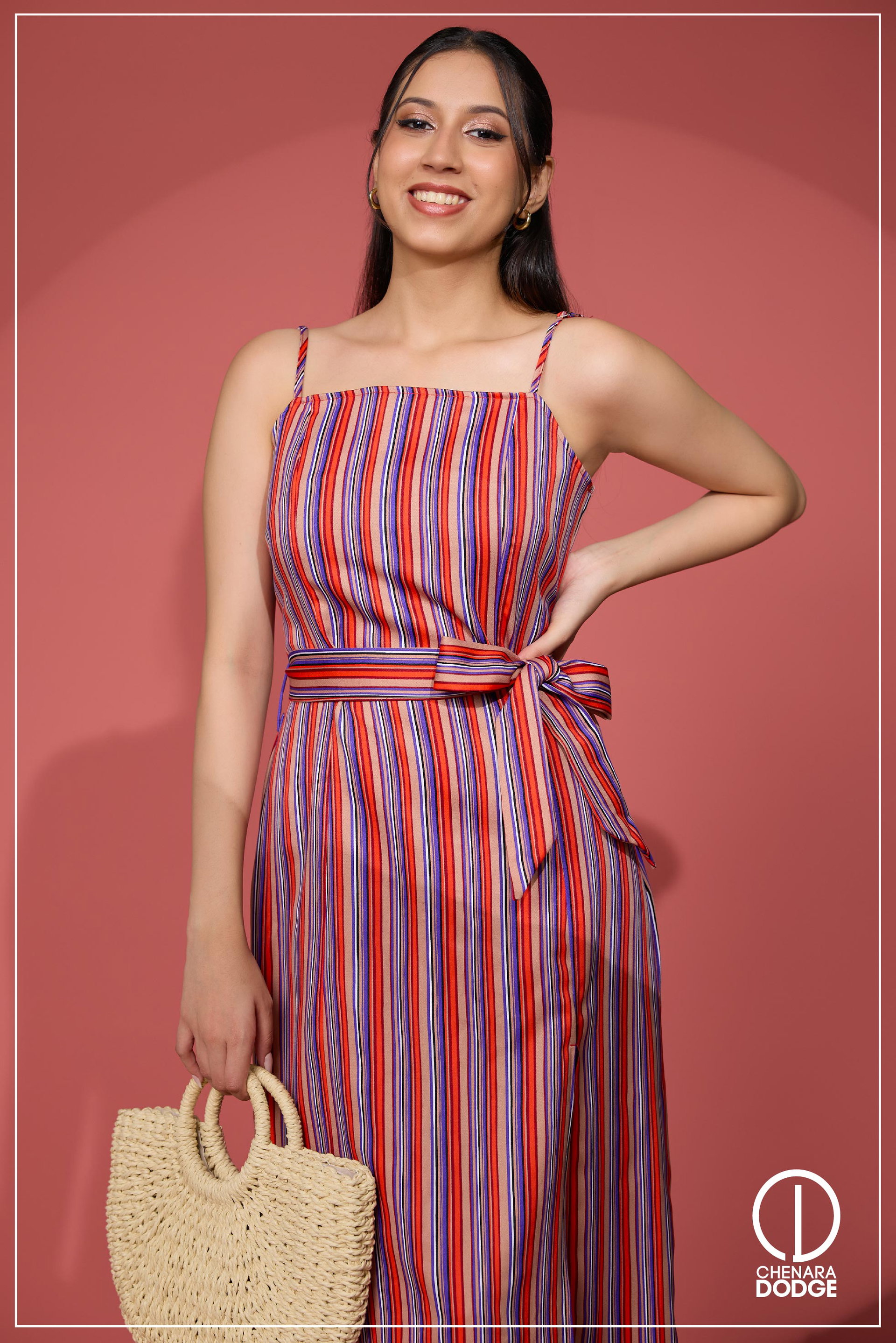 STACEY SIDE SLIT MIDI DRESS