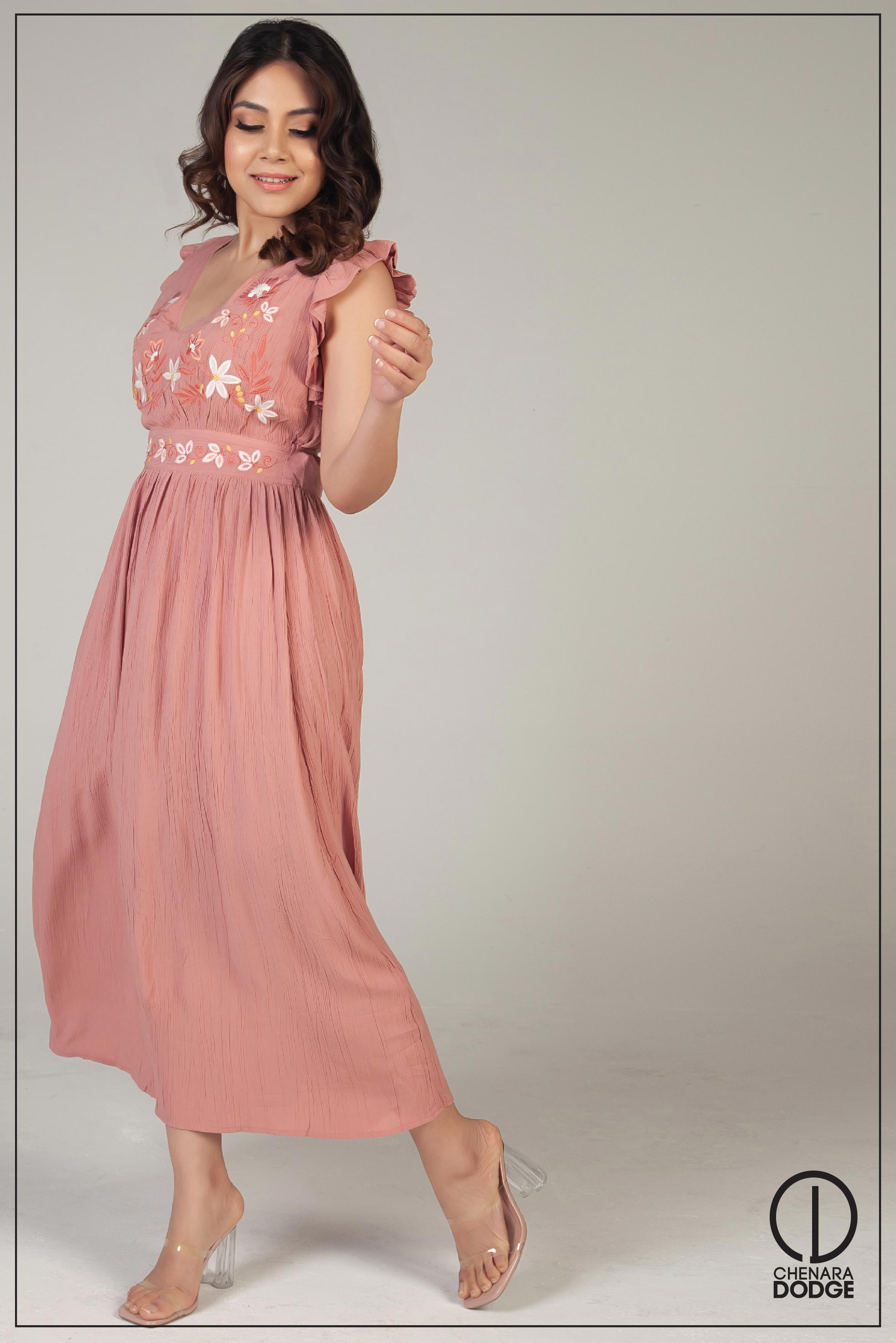 TALIYA EMBROIDERED MAXI DRESS