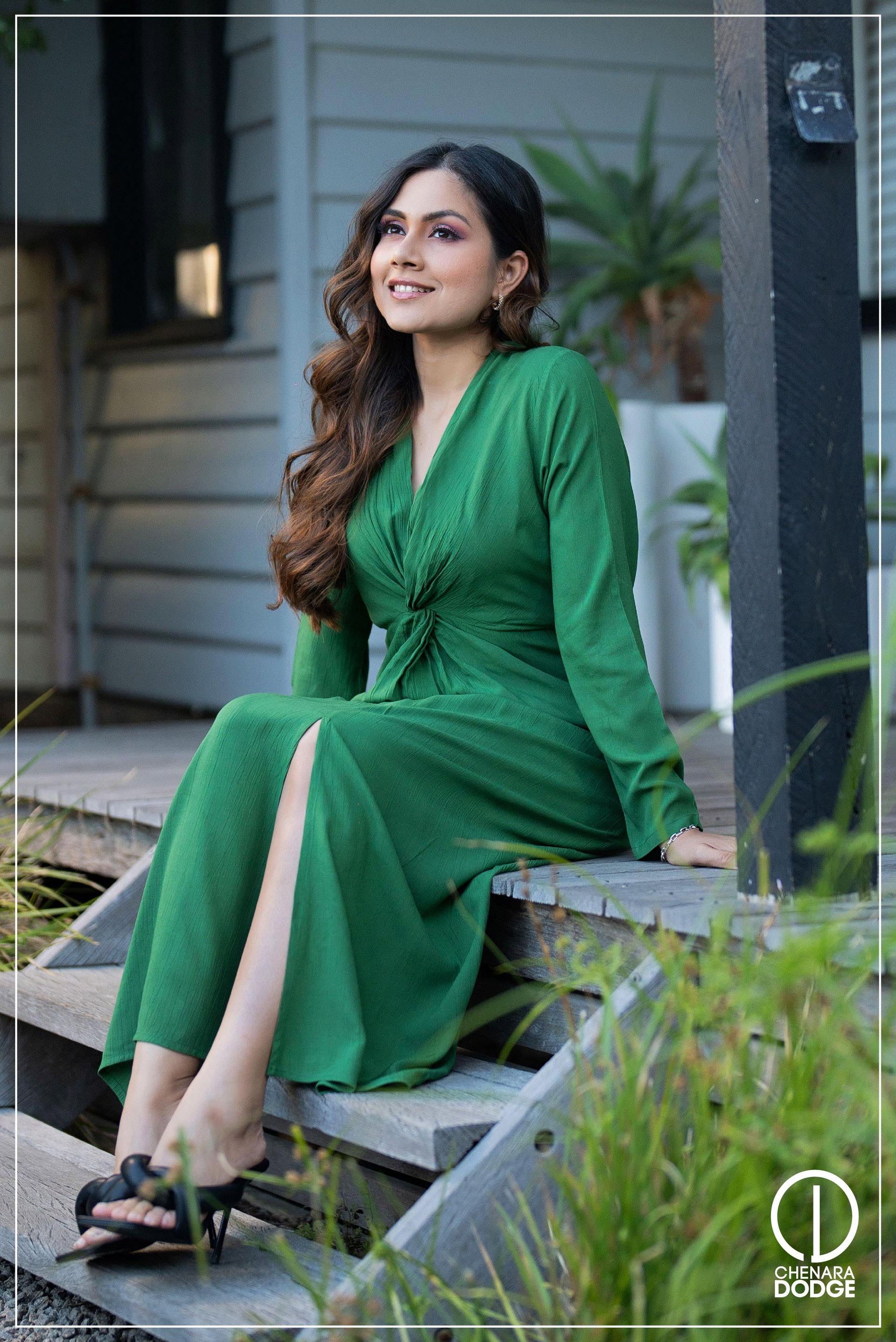 TARA FRONT TWIST MAXI DRESS