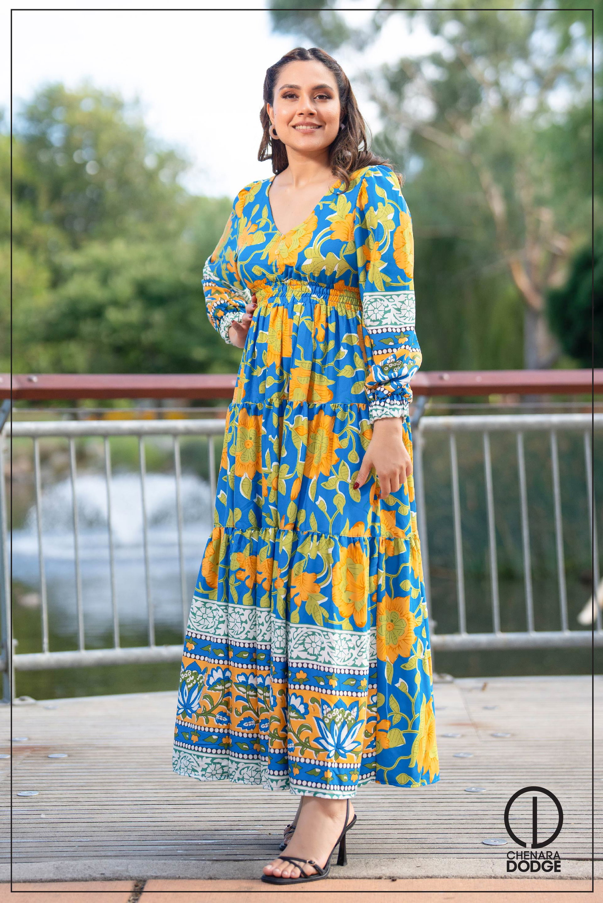 TARA V NECK MAXI DRESS