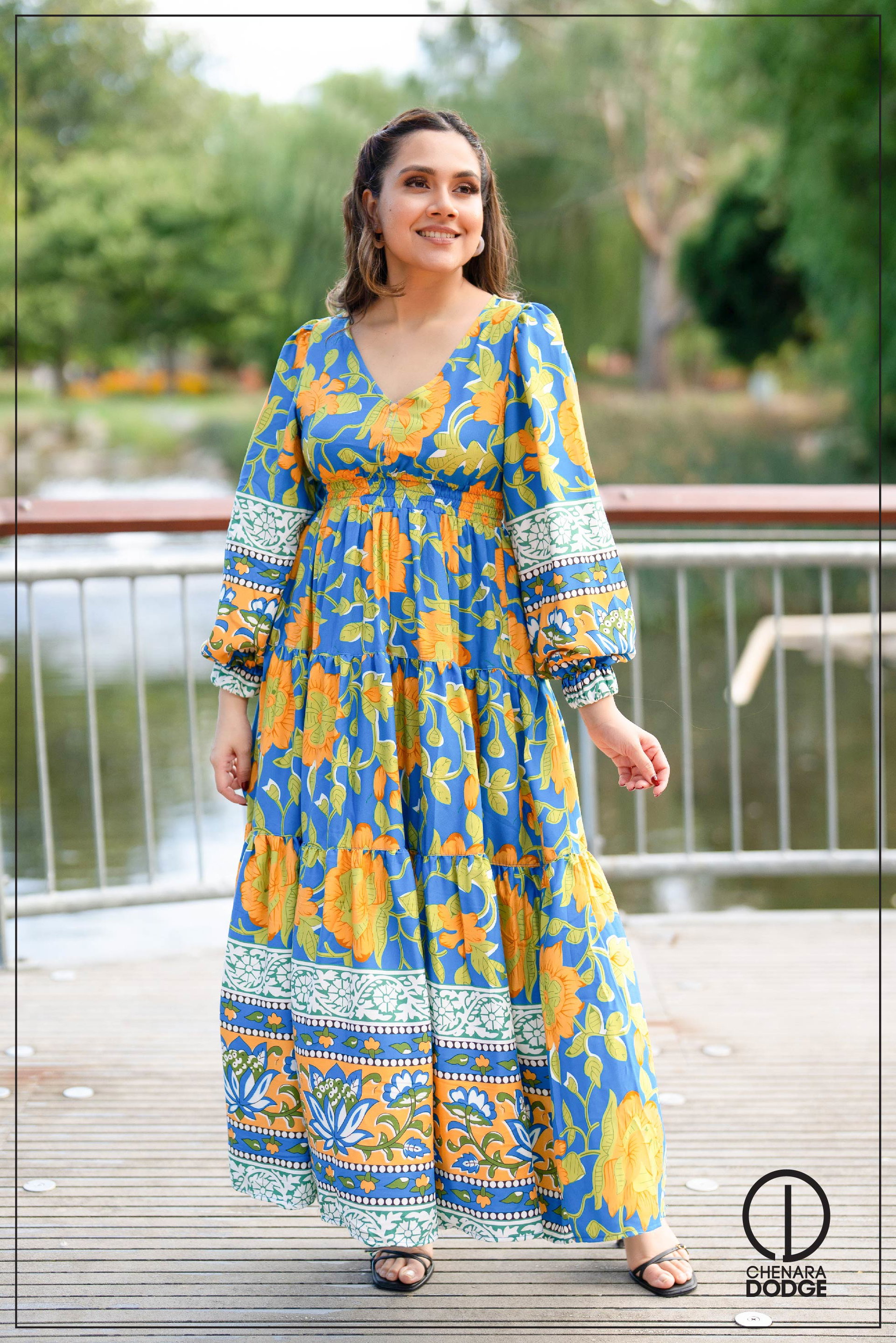 TARA V NECK MAXI DRESS