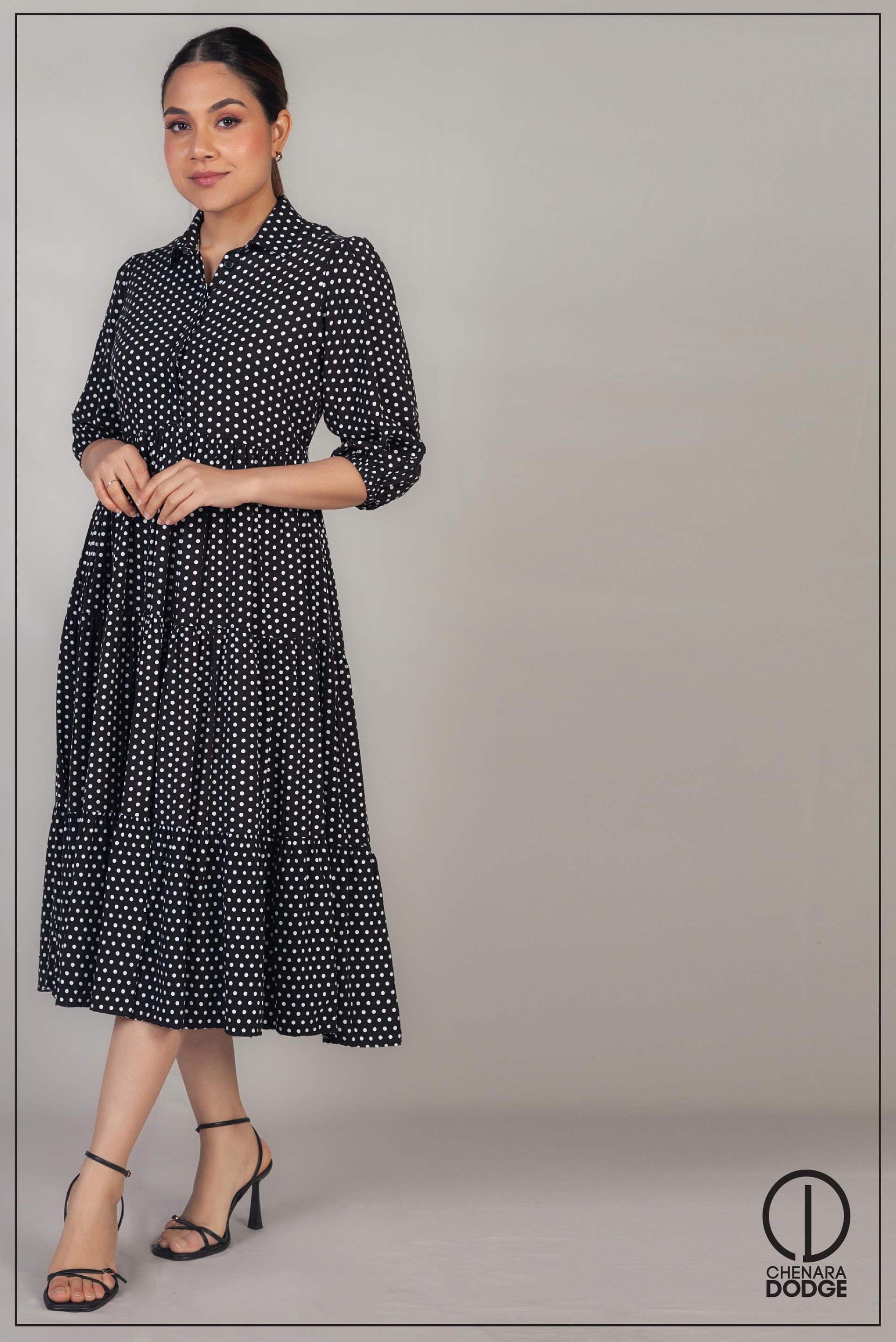 black-dotted