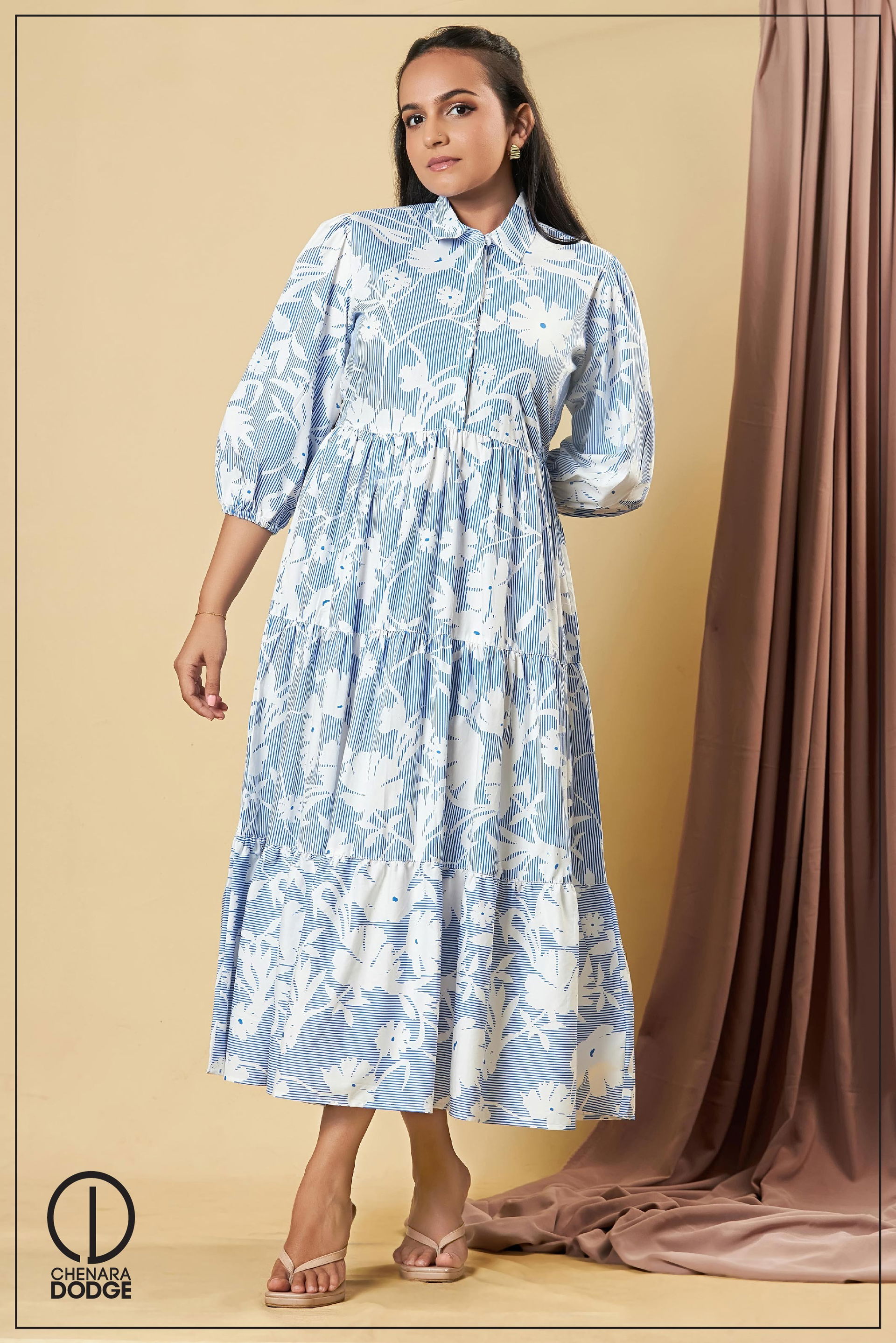 Blue & White Stripe