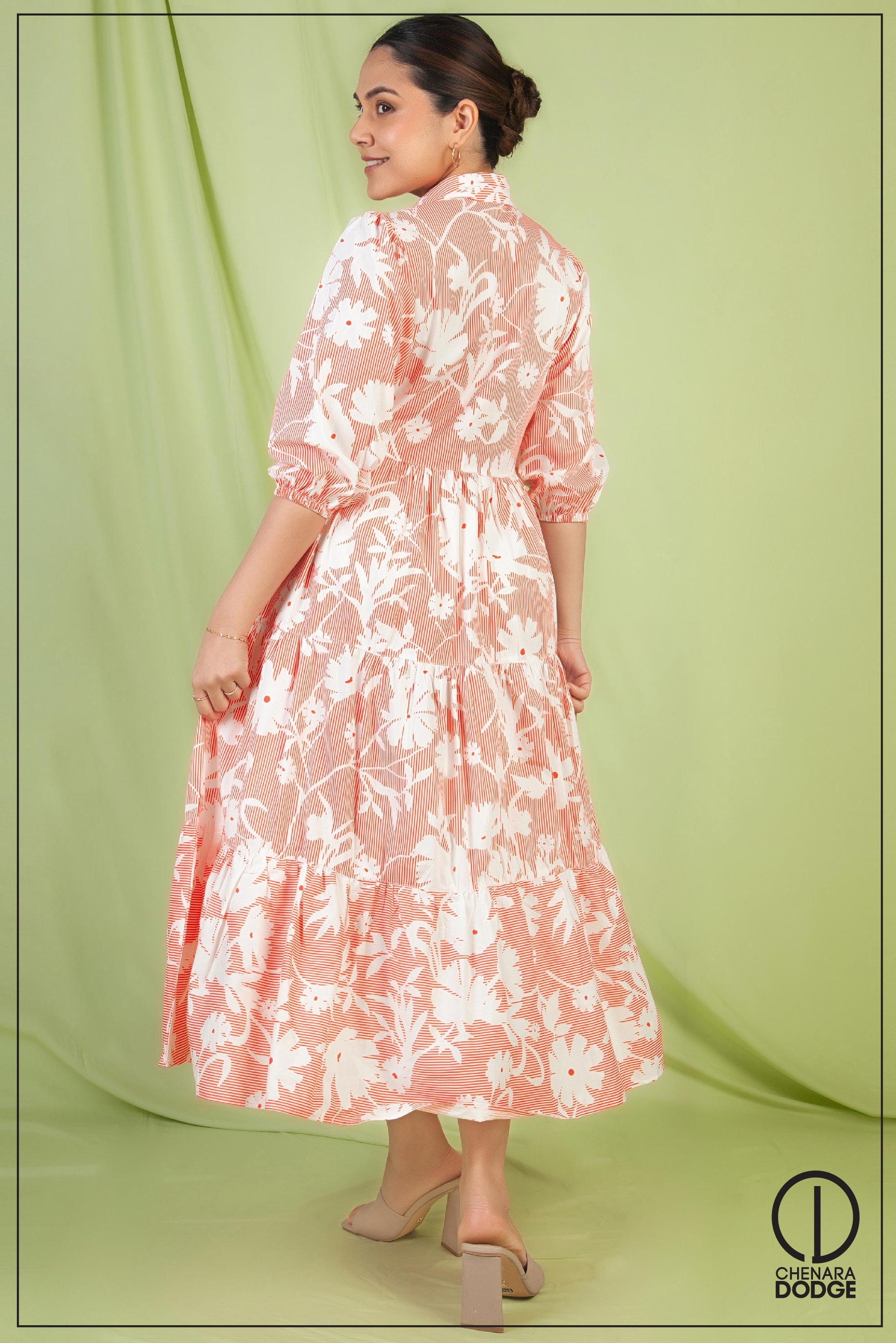 TESSA HIGH NECK MIDI DRESS