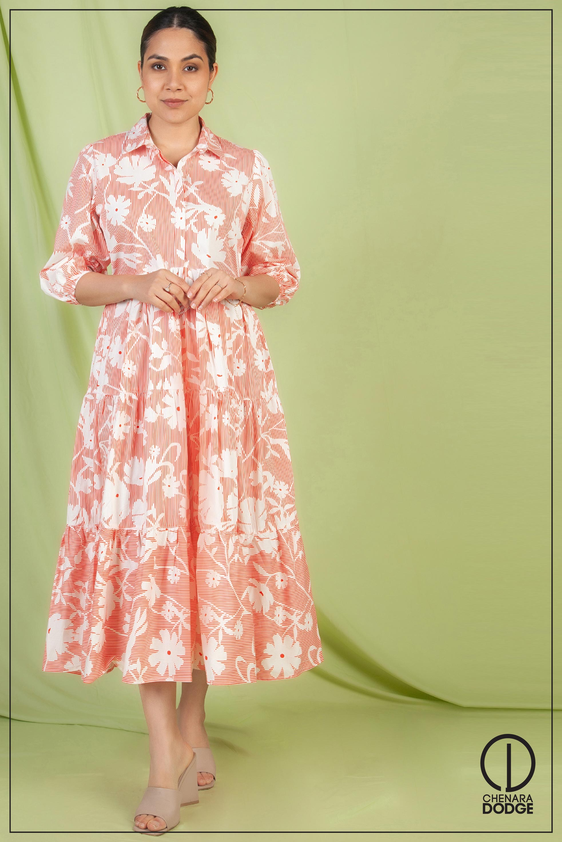 TESSA HIGH NECK MIDI DRESS