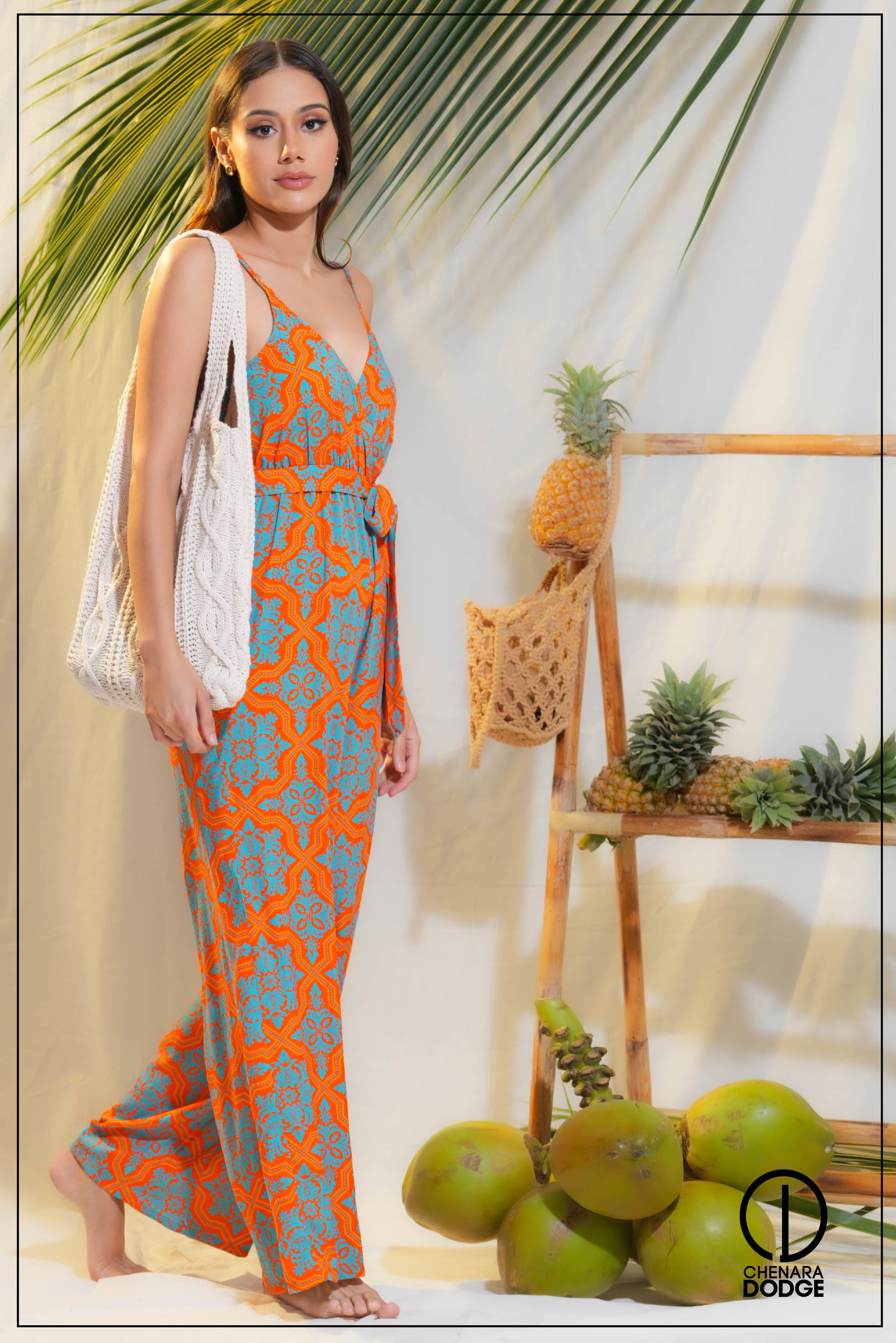 TESSY TIE-UP JUMPSUIT