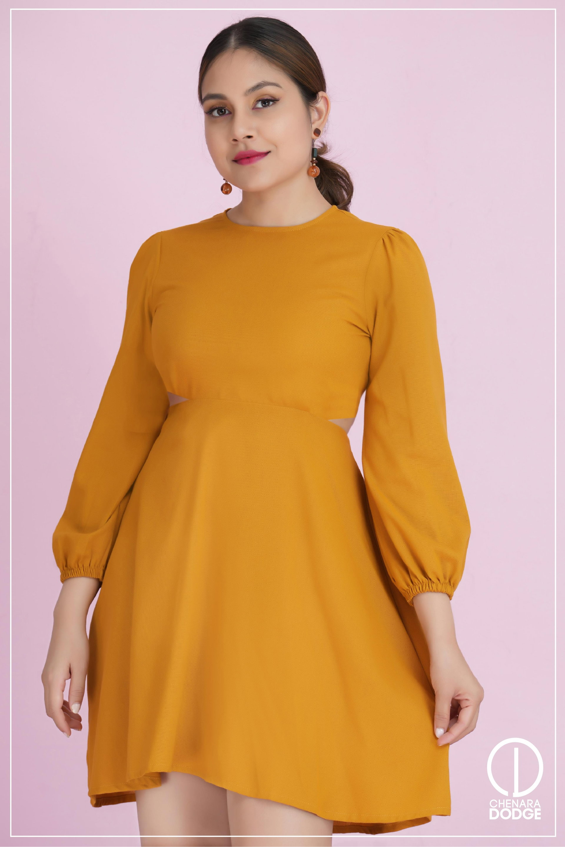 VANESSA BACK OPEN MINI DRESS-