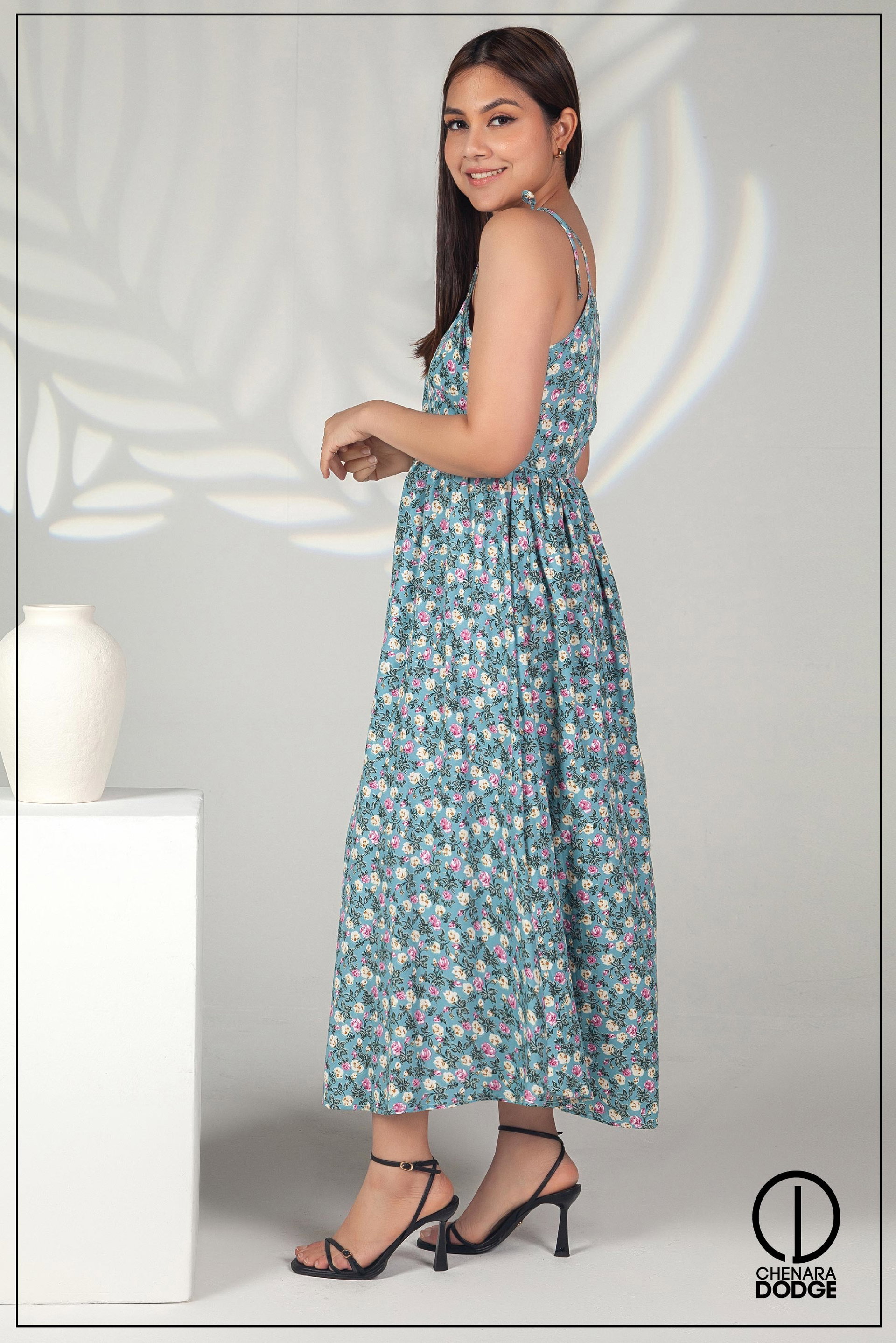 VANESSA STRAP MIDI DRESS
