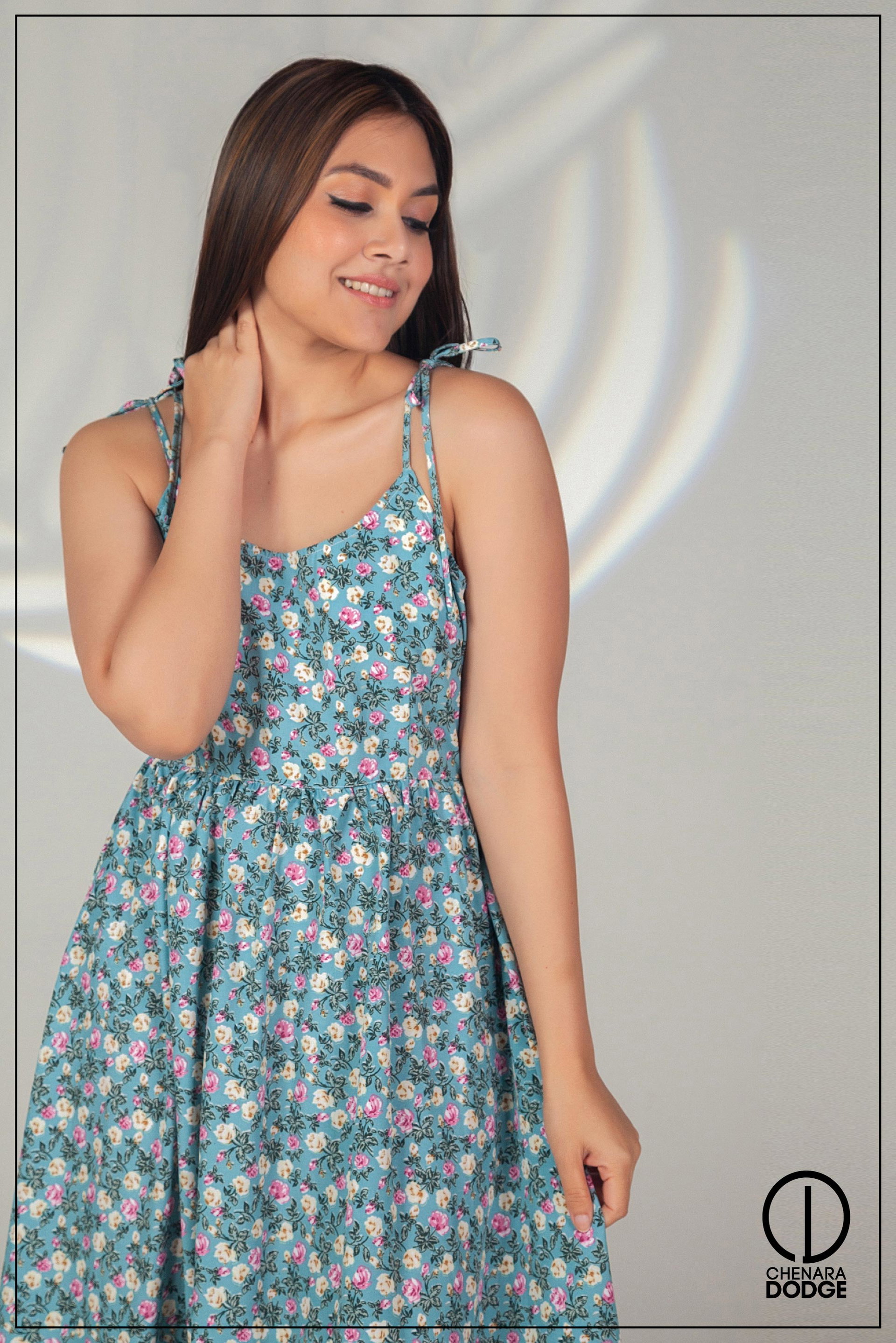 VANESSA STRAP MIDI DRESS