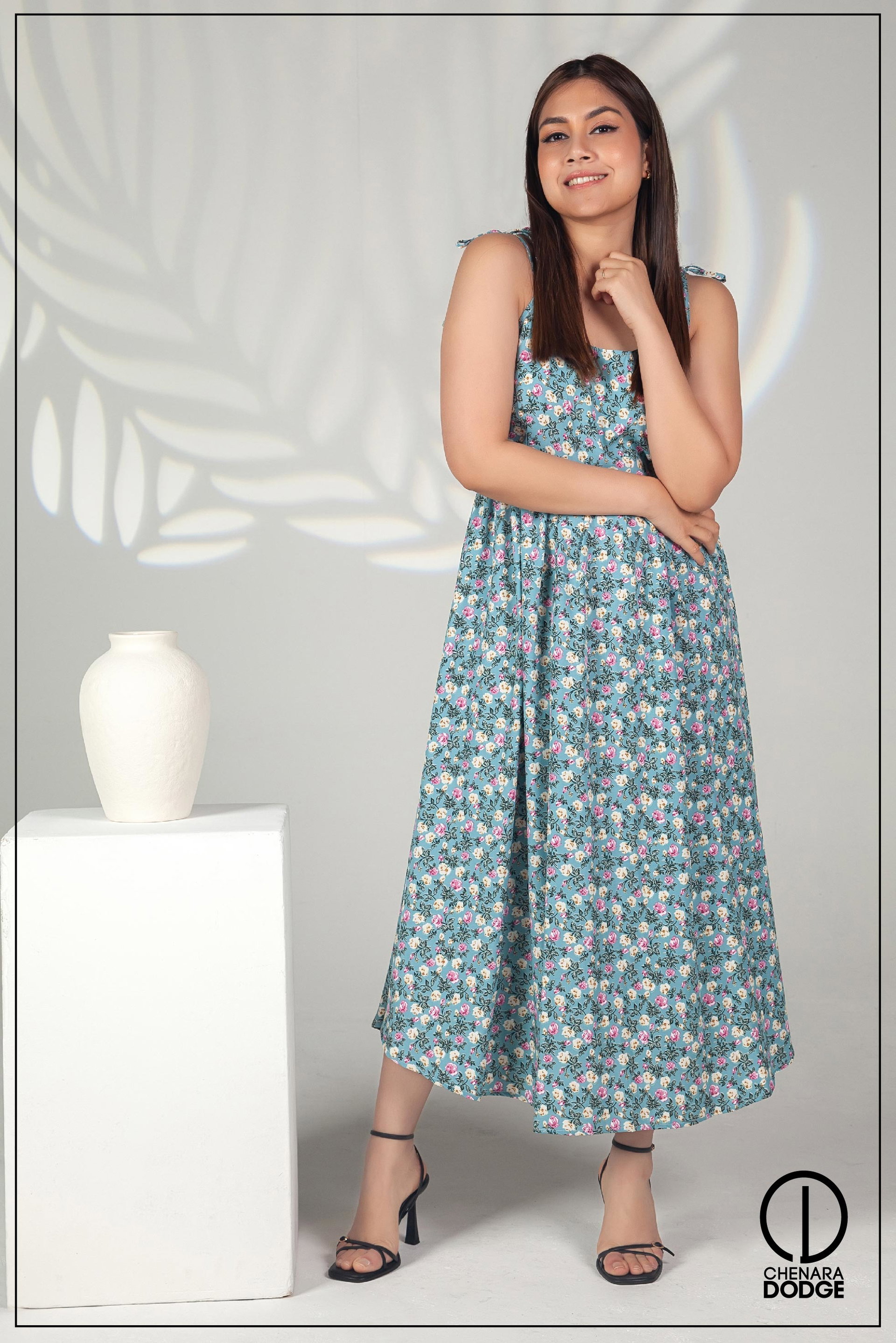 VANESSA STRAP MIDI DRESS