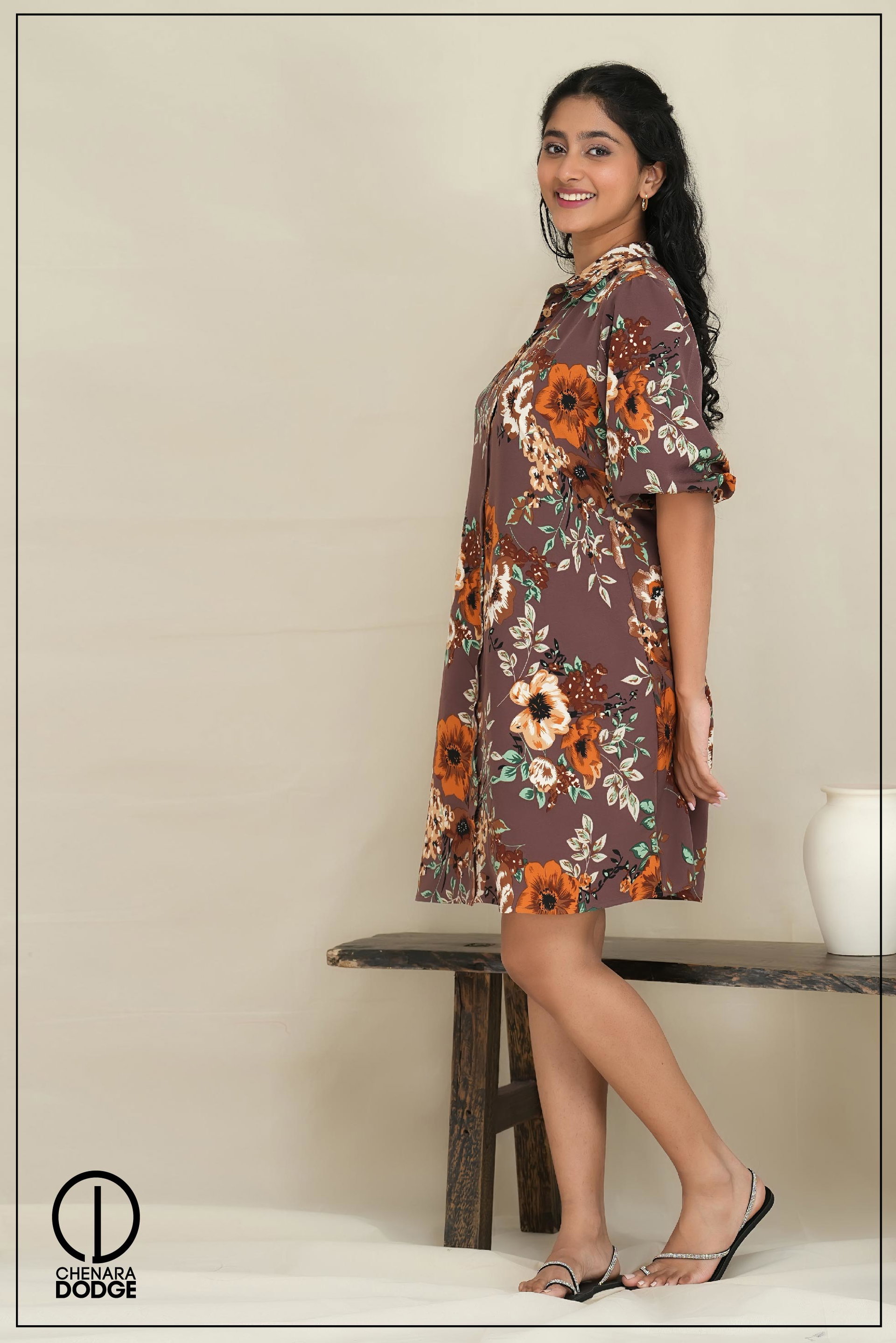 ZARA COLLAR MINI DRESS