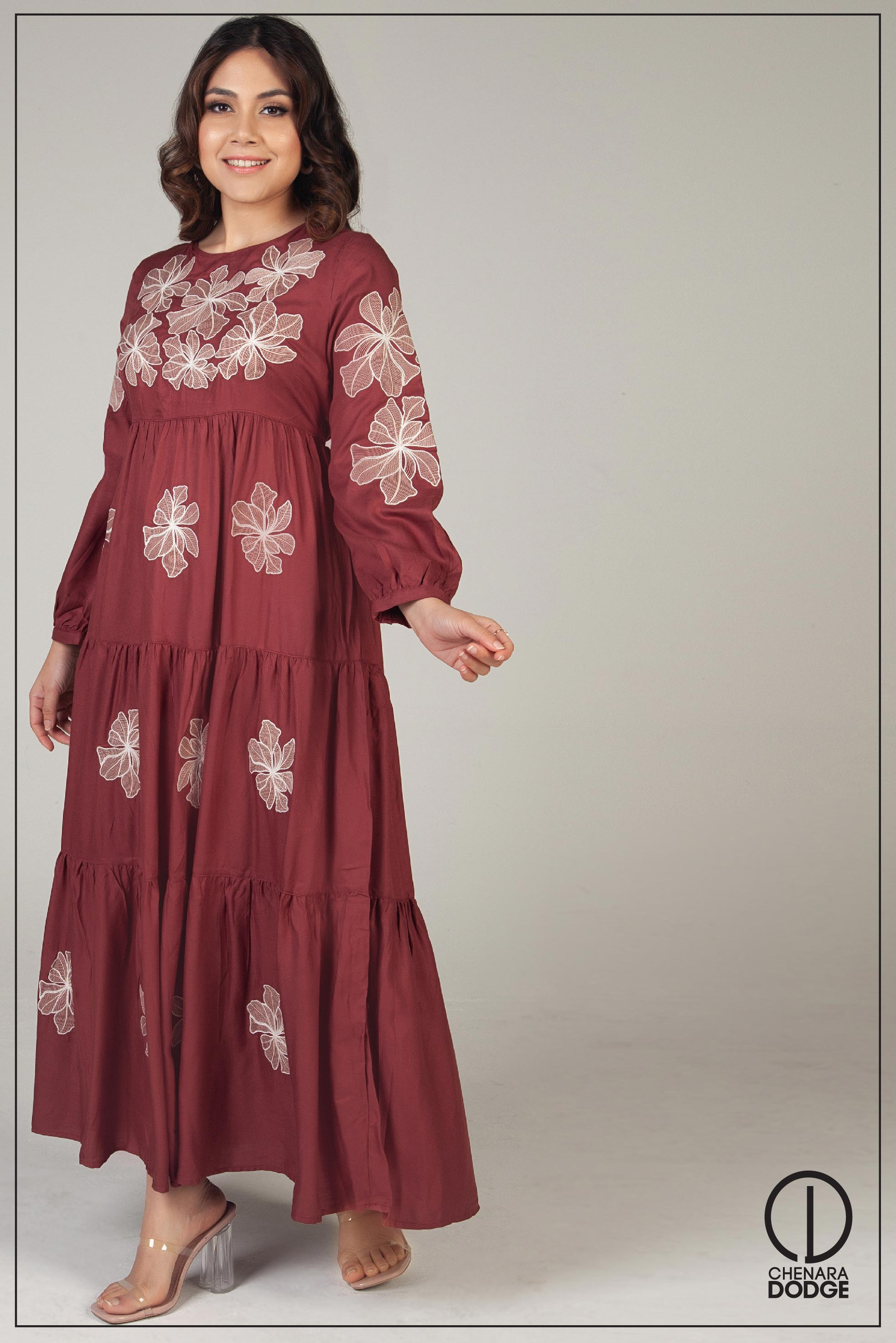 green emerald velvet dress Purple Color Dress