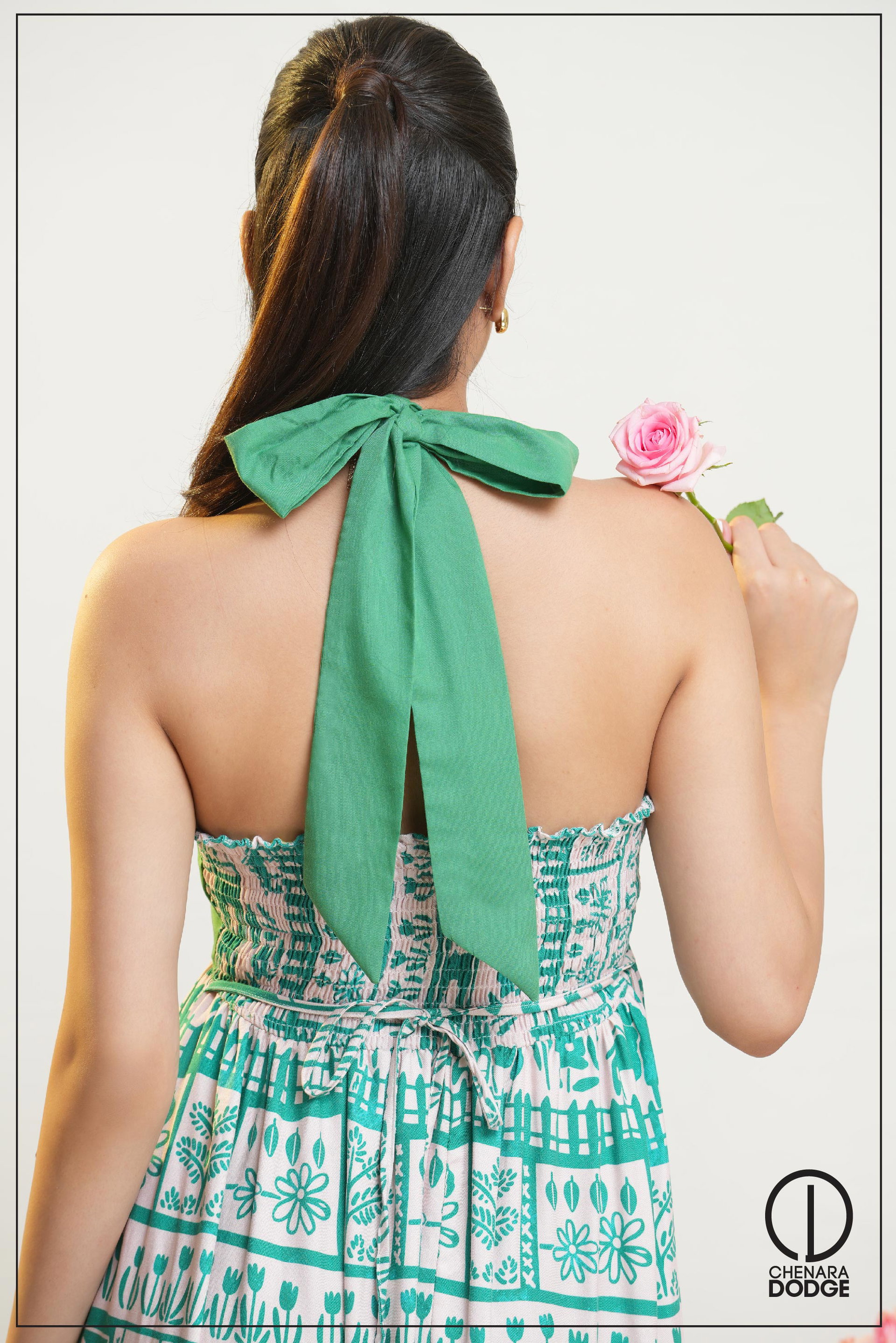 ZOE HALTER NECK MAXI DRESS