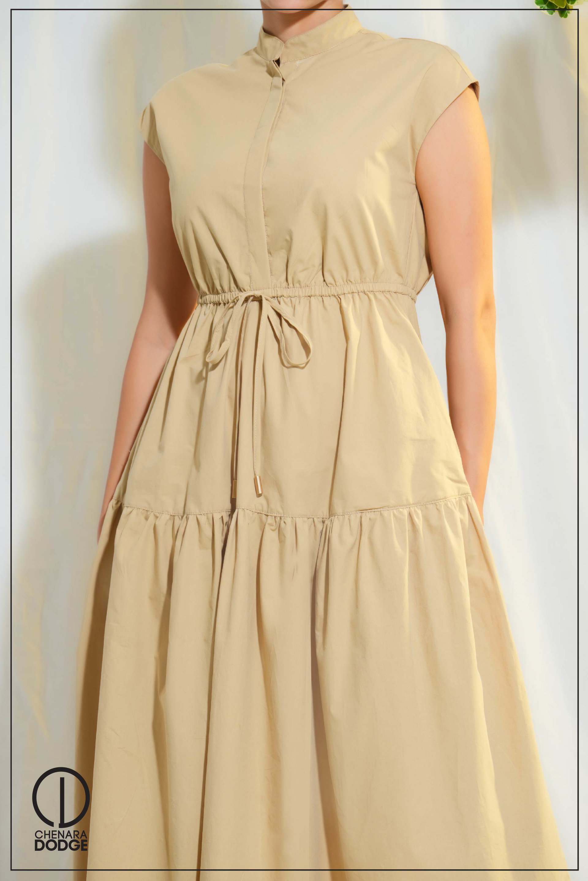 ZOE HIGH NECK MIDI DRESS