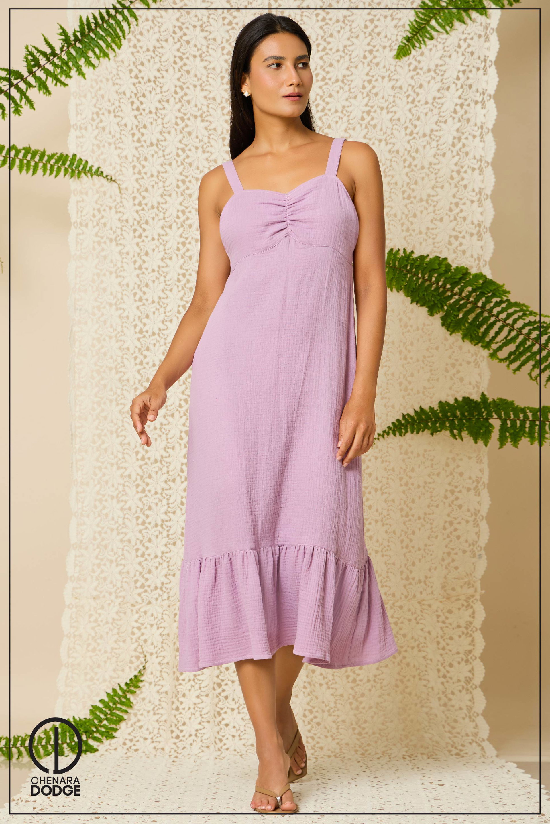 ZOYA BUSTIER MIDI DRESS