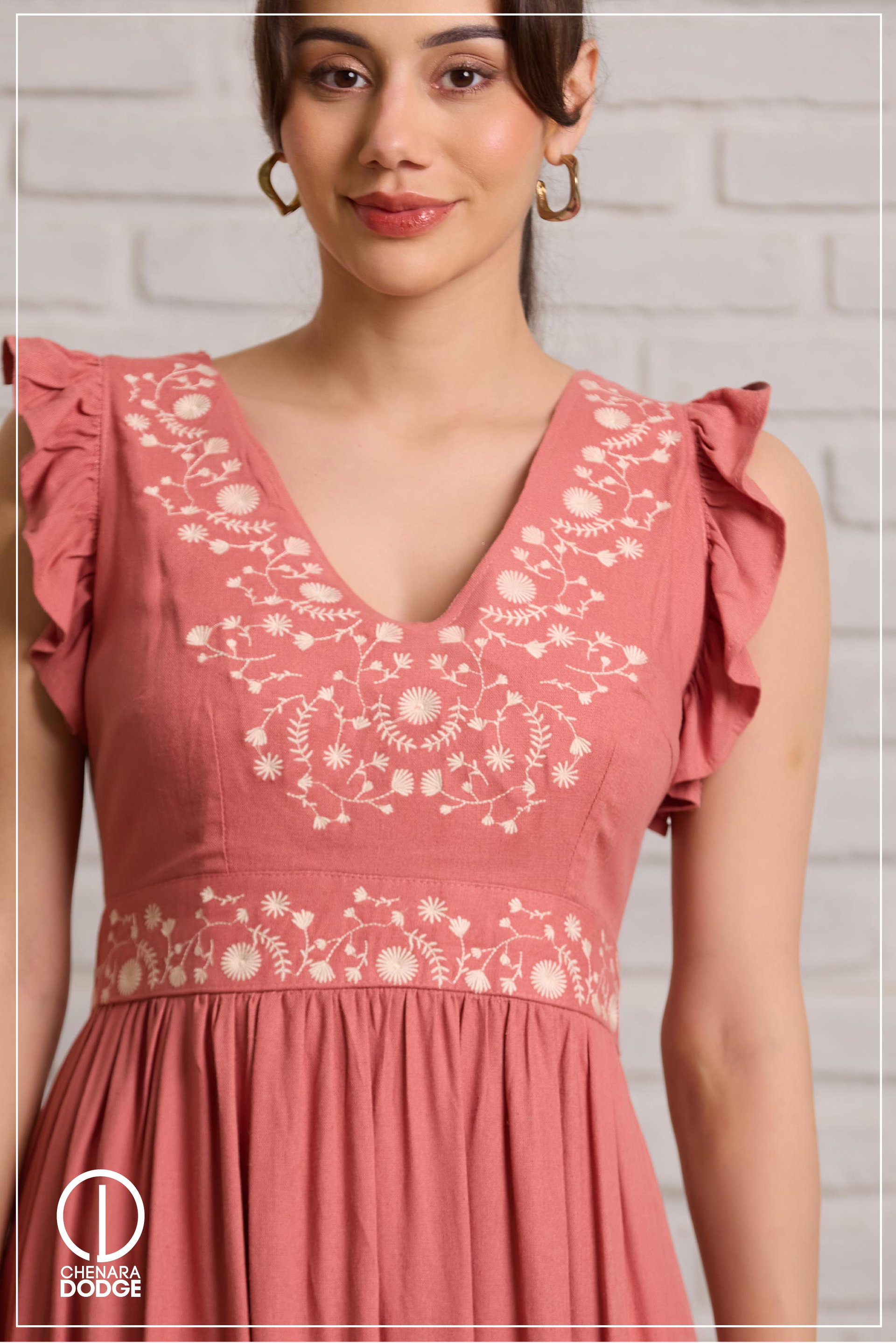 ADDISON V NECK MAXI DRESS