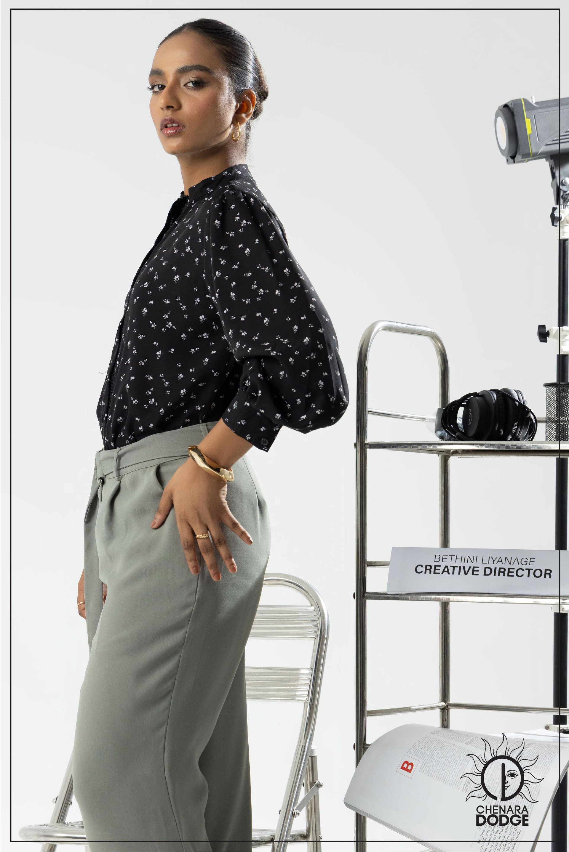 ADDY LACE DETAILED BUTTON DOWN SHIRT