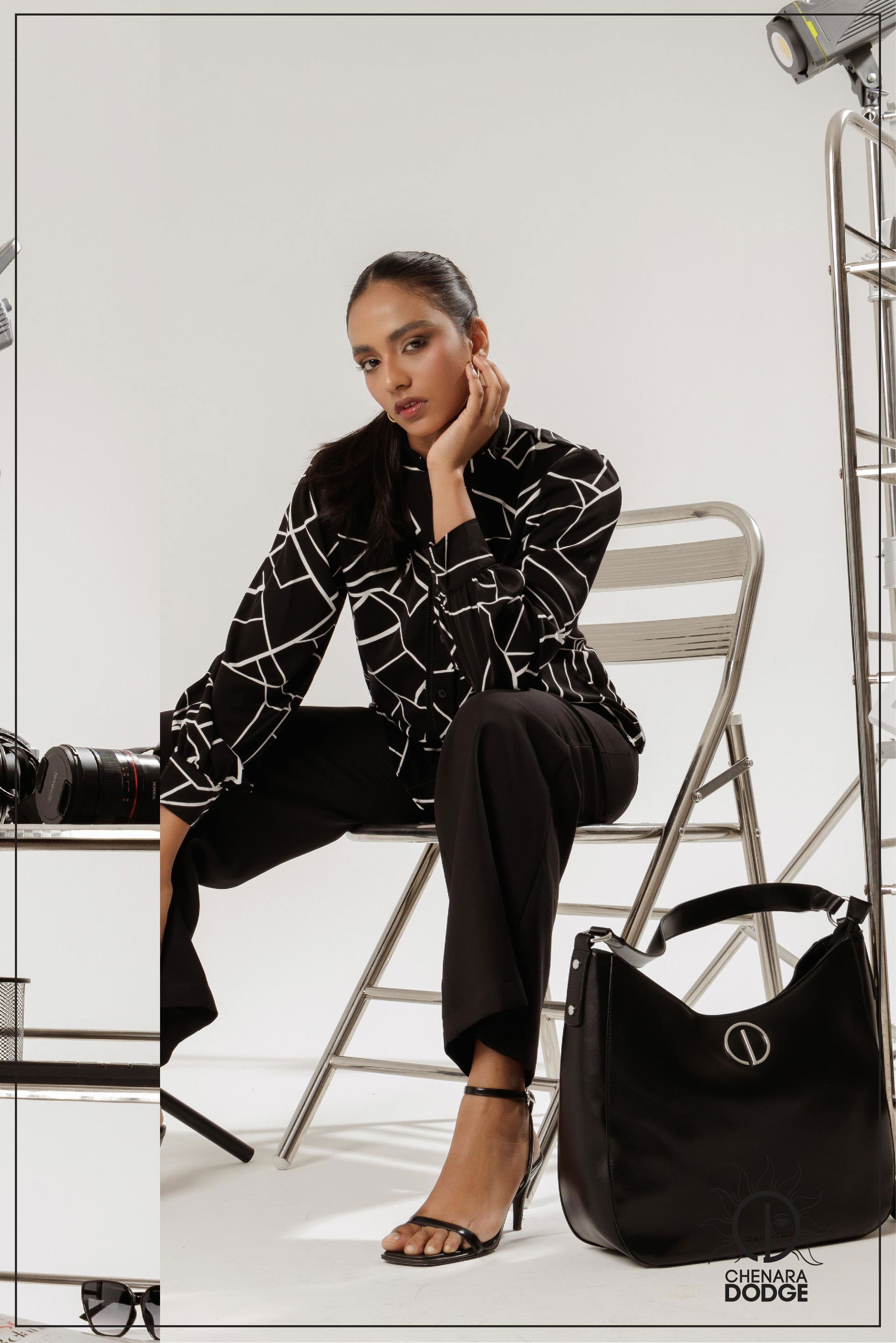 ADDY LACE DETAILED BUTTON DOWN SHIRT