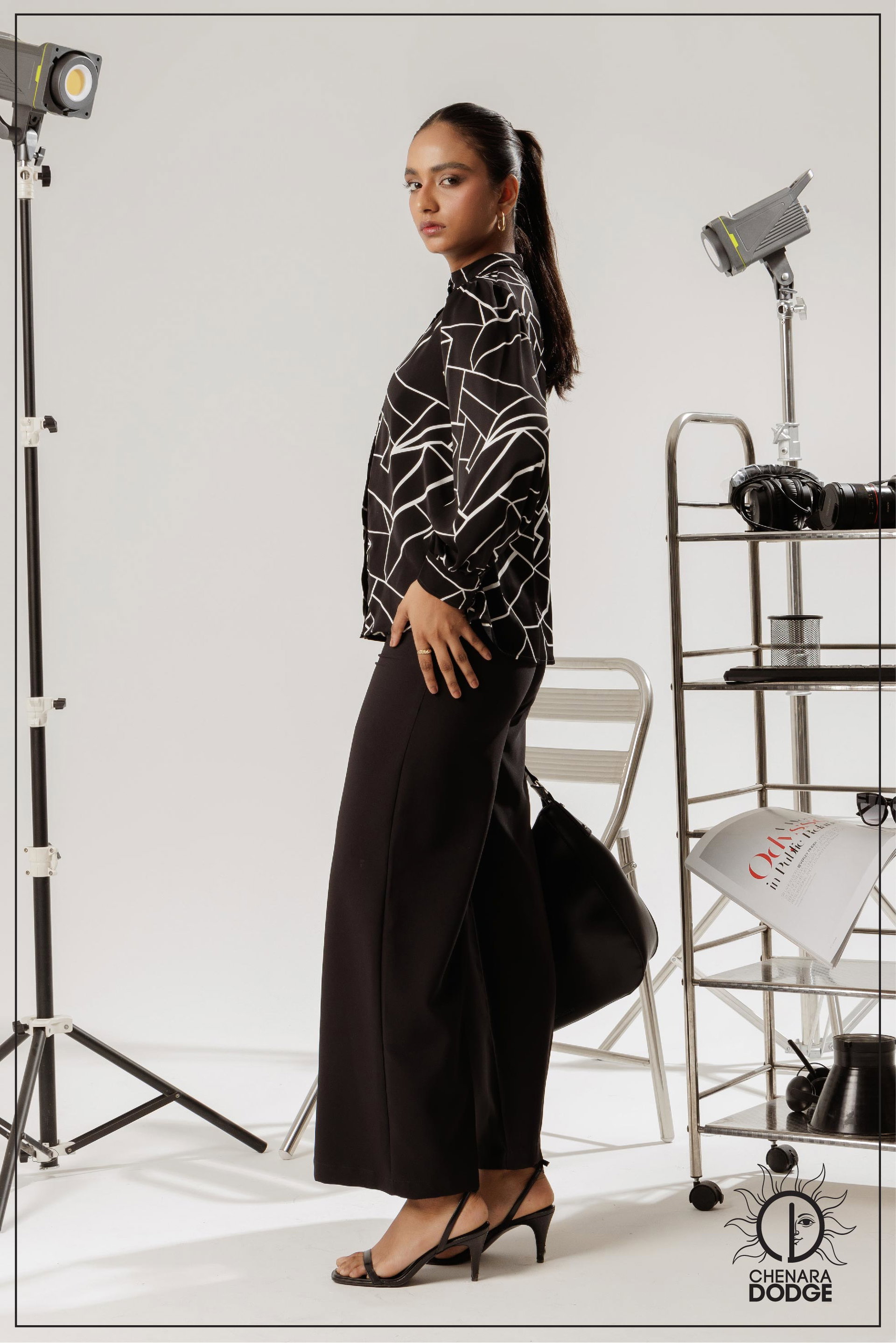 ADDY LACE DETAILED BUTTON DOWN SHIRT