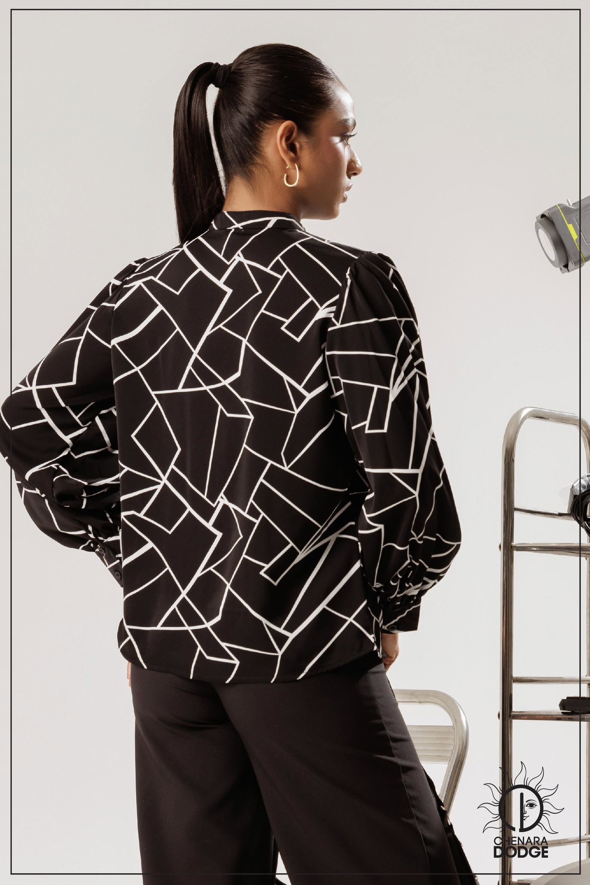 ADDY LACE DETAILED BUTTON DOWN SHIRT