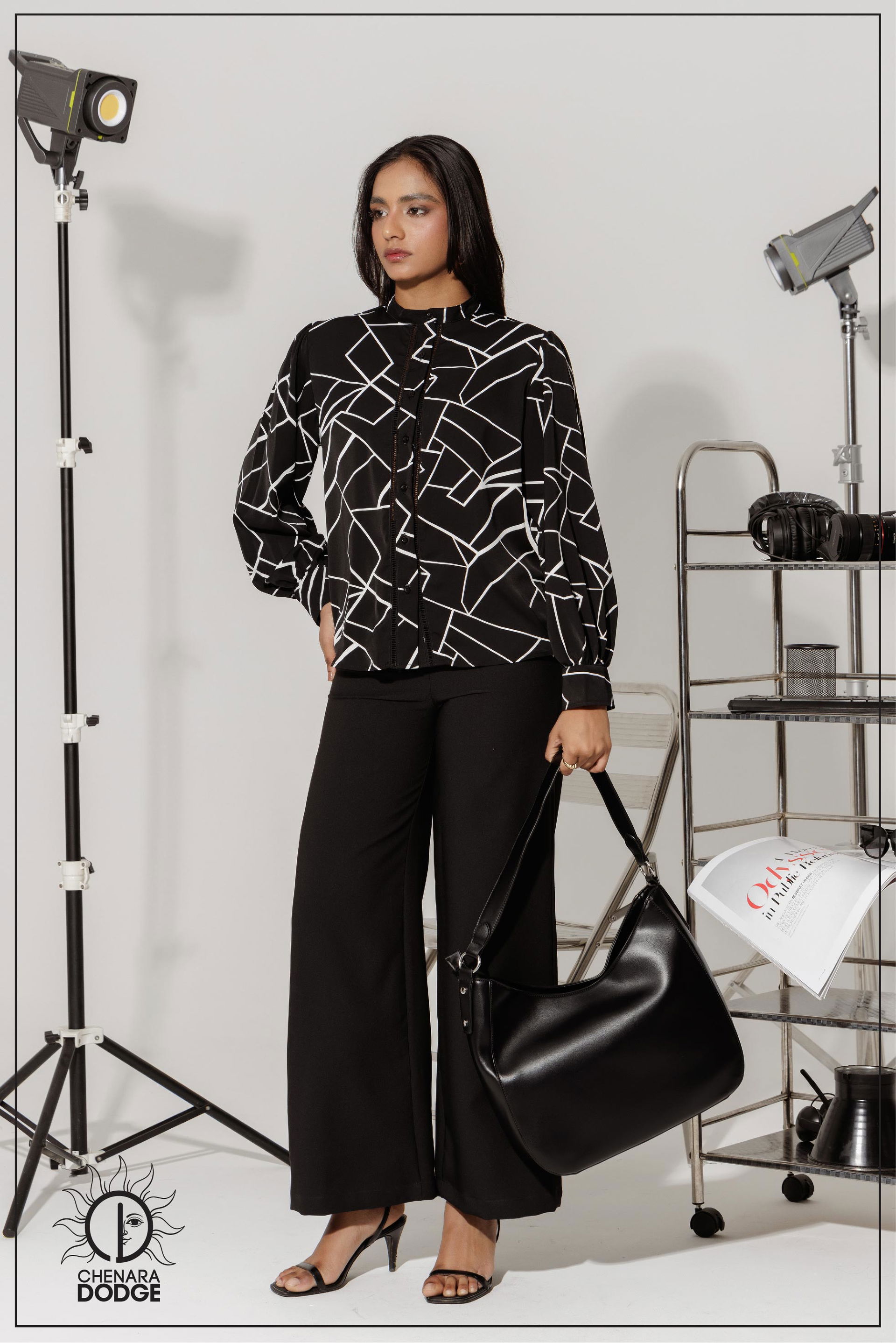 ADDY LACE DETAILED BUTTON DOWN SHIRT