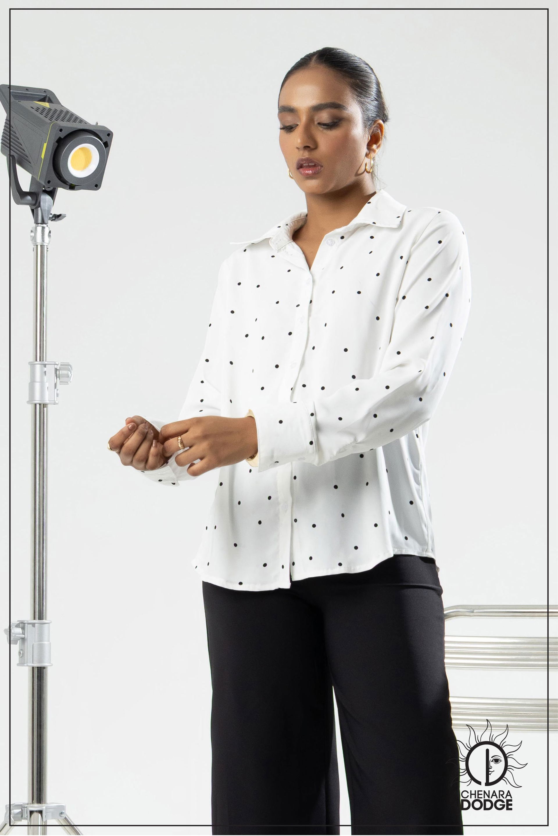 AISLA LONG SLEEVE BUTTON DOWN SHIRT