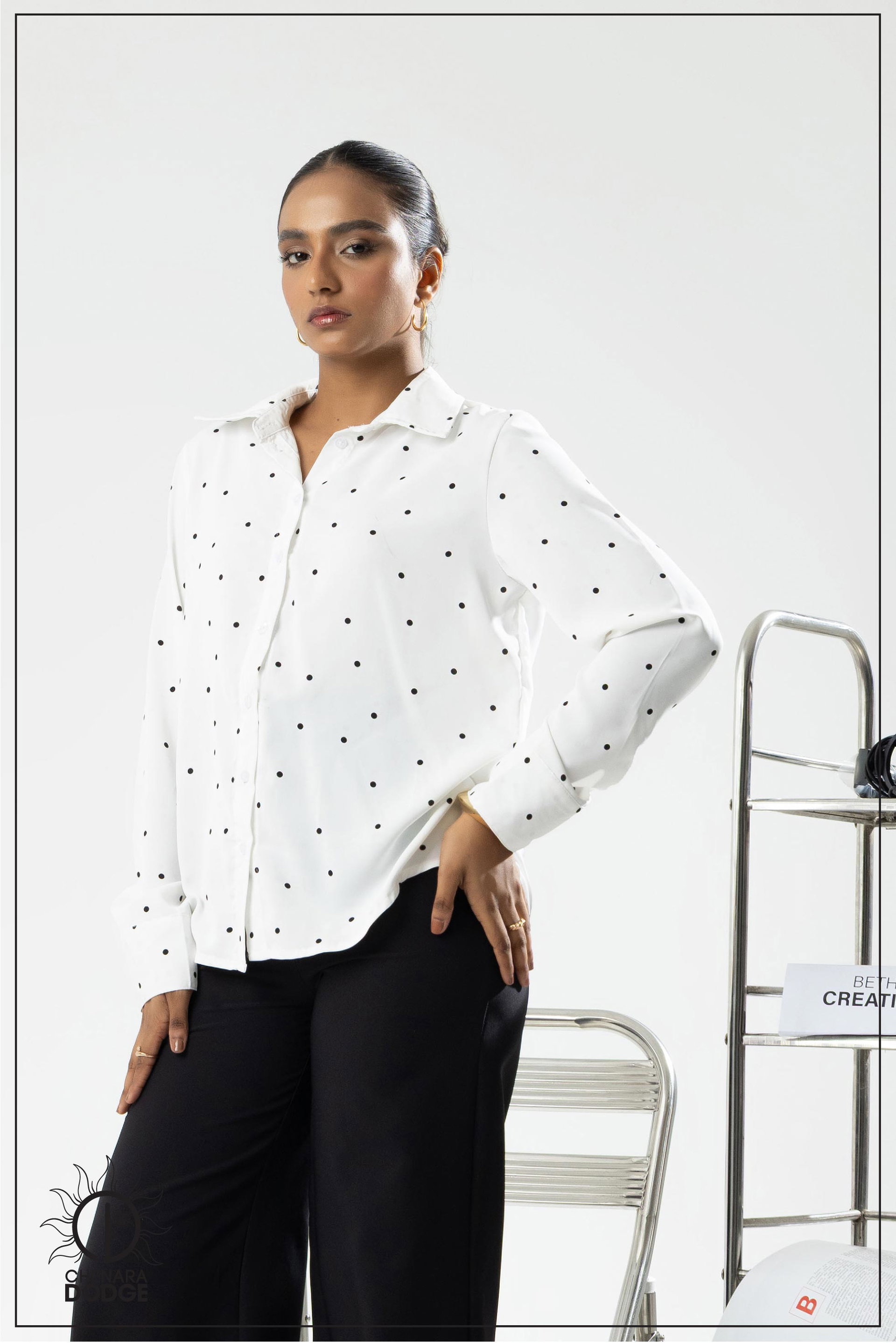 AISLA LONG SLEEVE BUTTON DOWN SHIRT