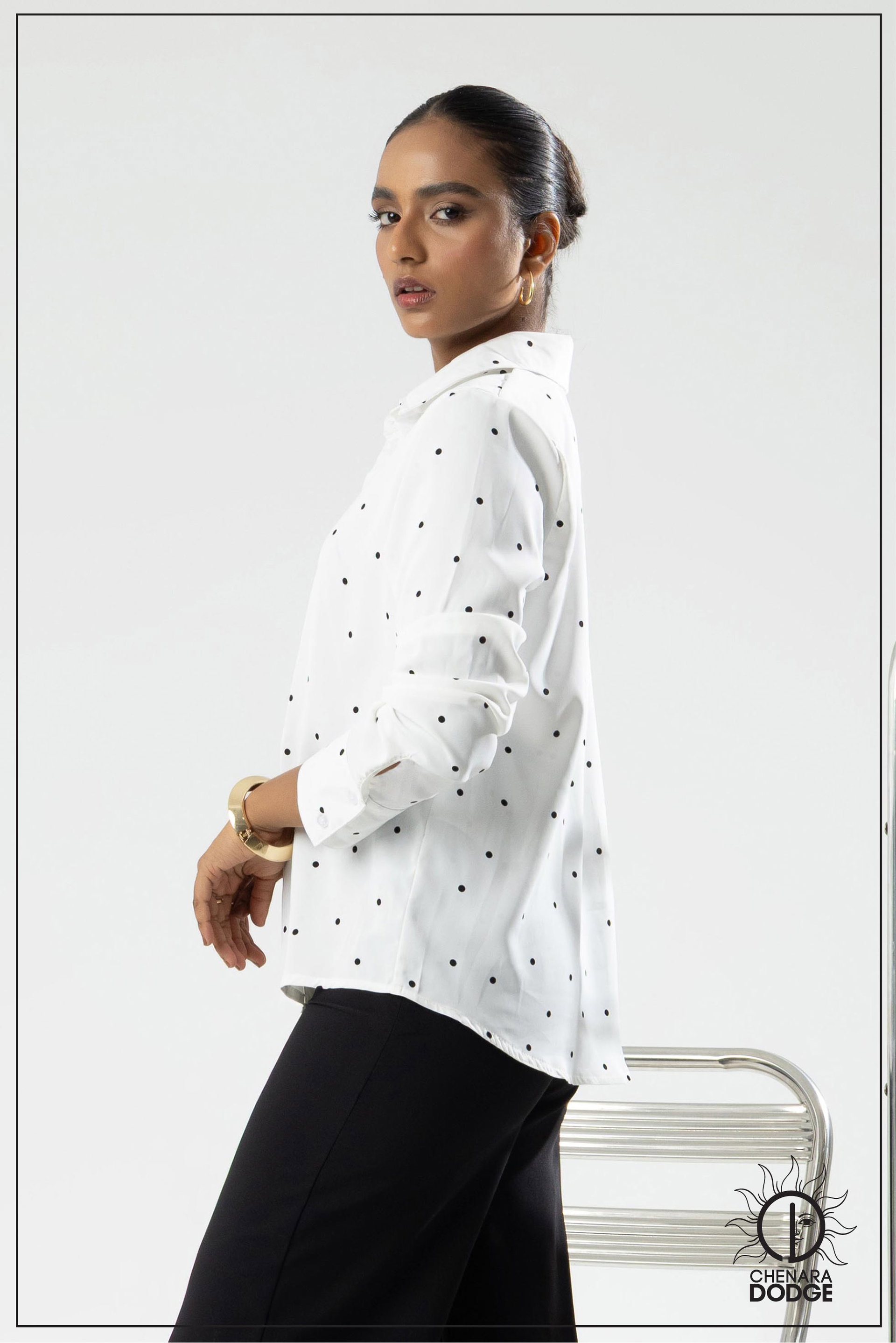 AISLA LONG SLEEVE BUTTON DOWN SHIRT