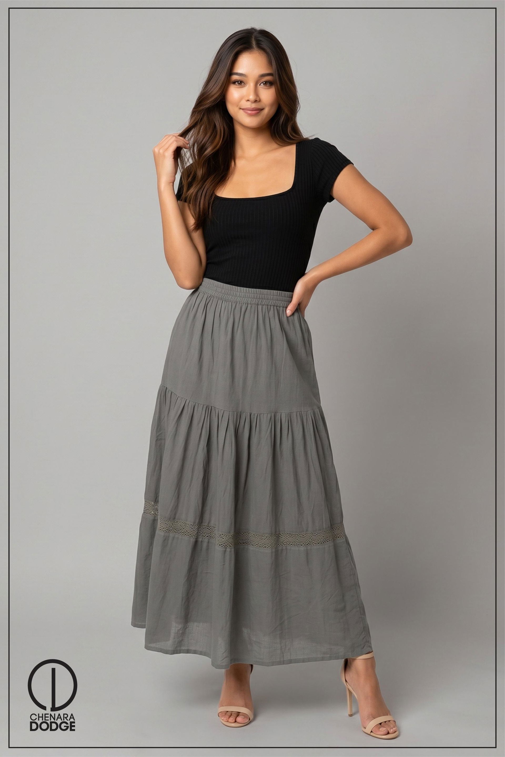 ALEXA HIGH WAIST LACE SKIRT