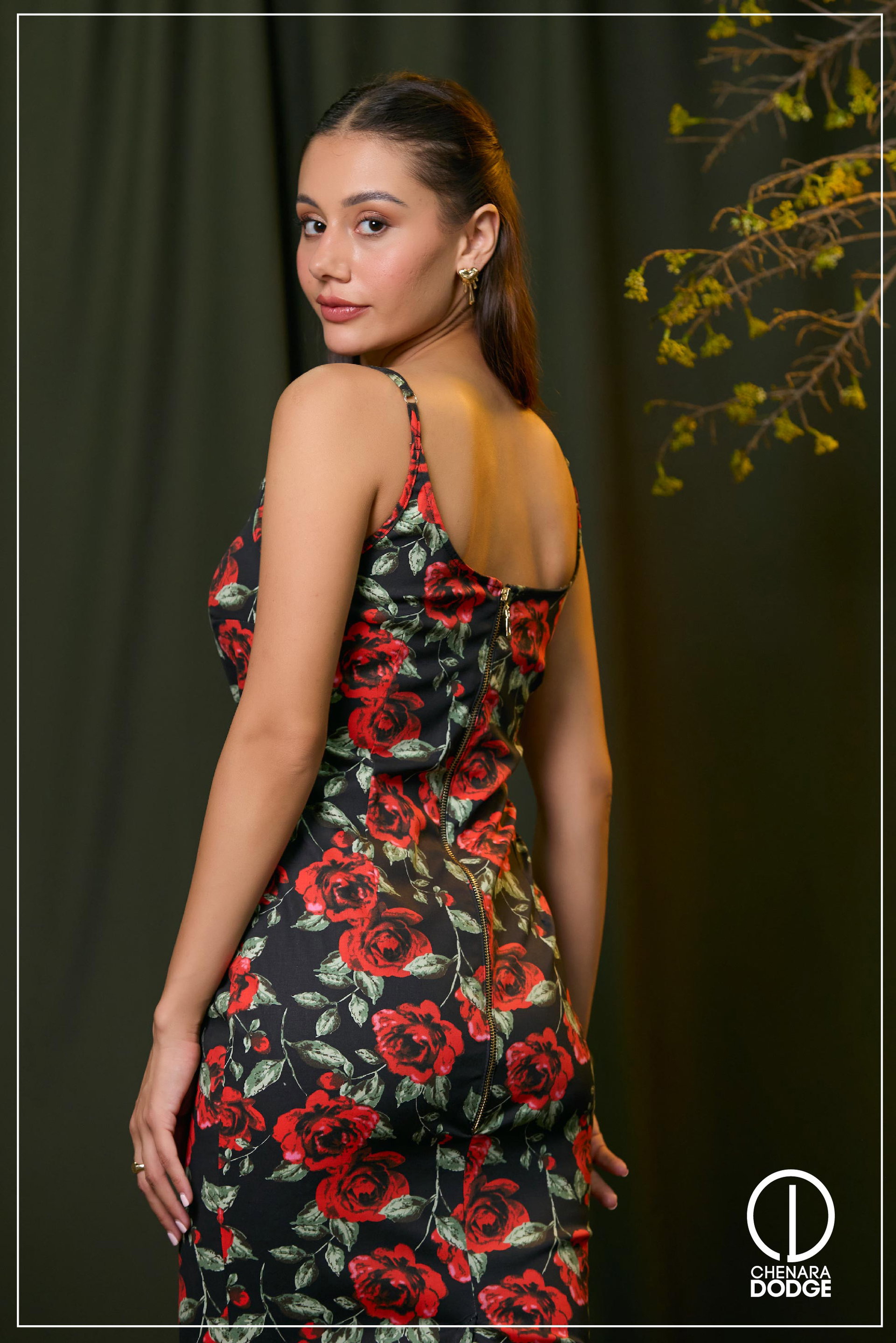 ALICE STRAP MIDI DRESS