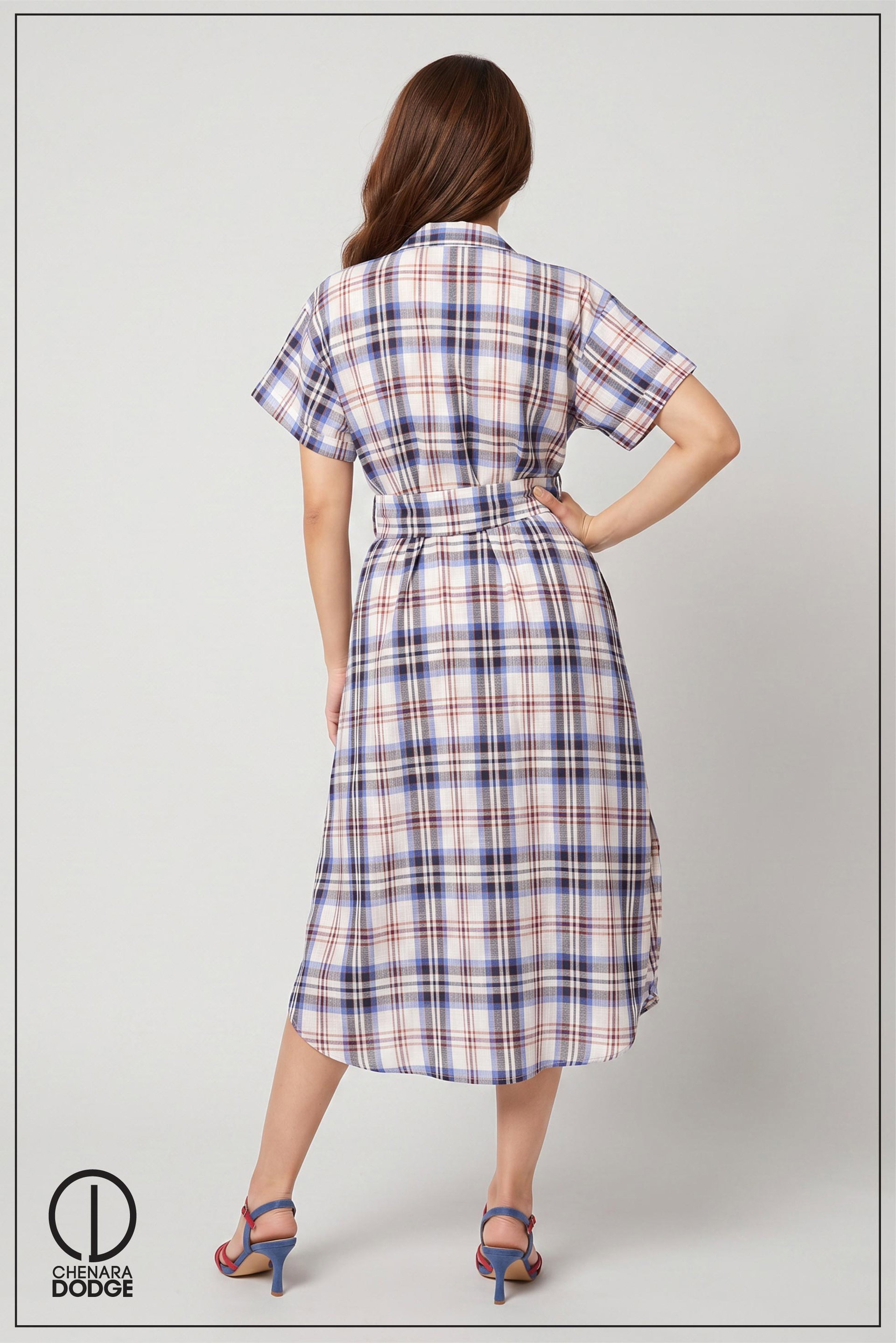  AMALA BELTED  MIDI DRESS