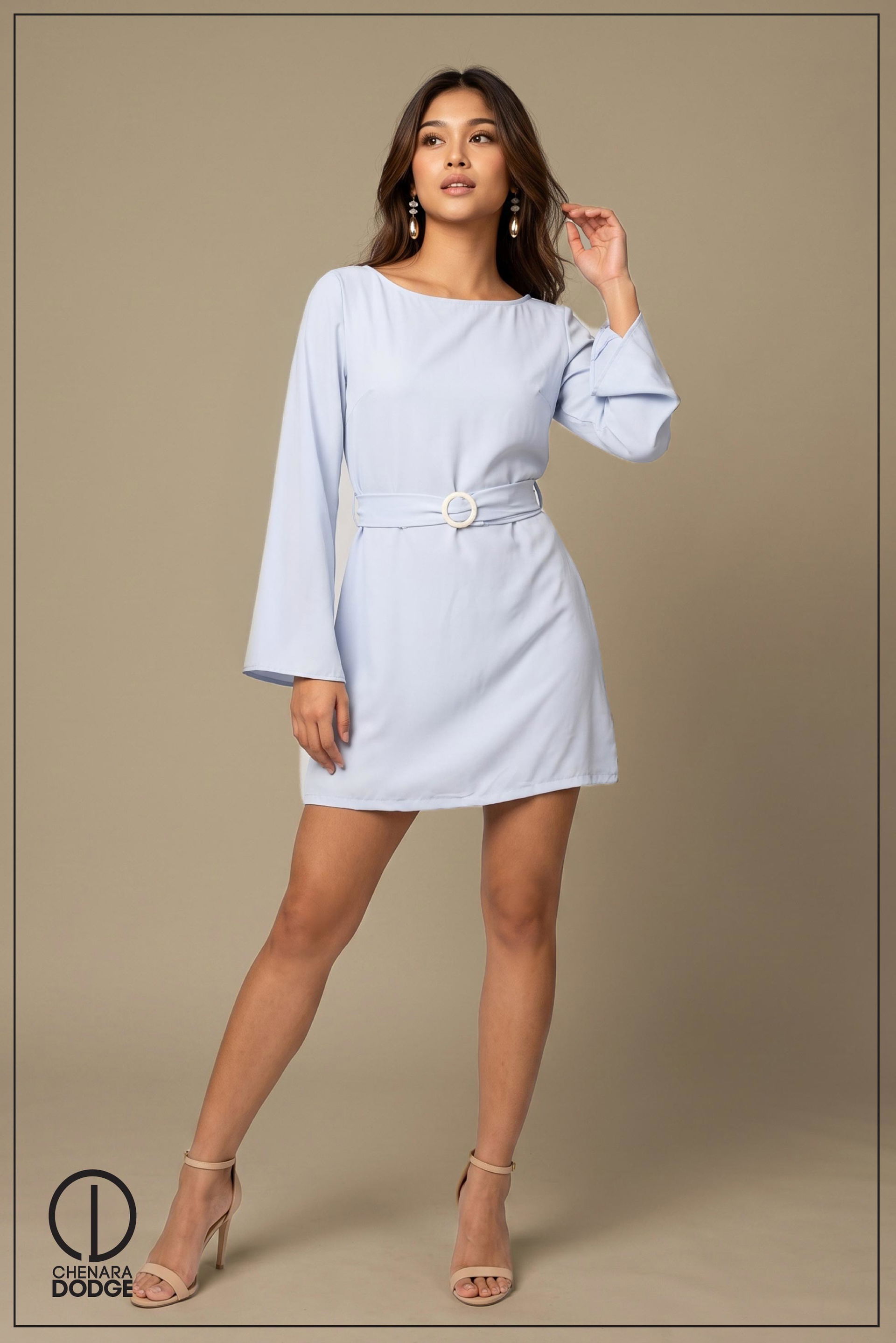AMANDA LONG SLEEVE MINI DRESS