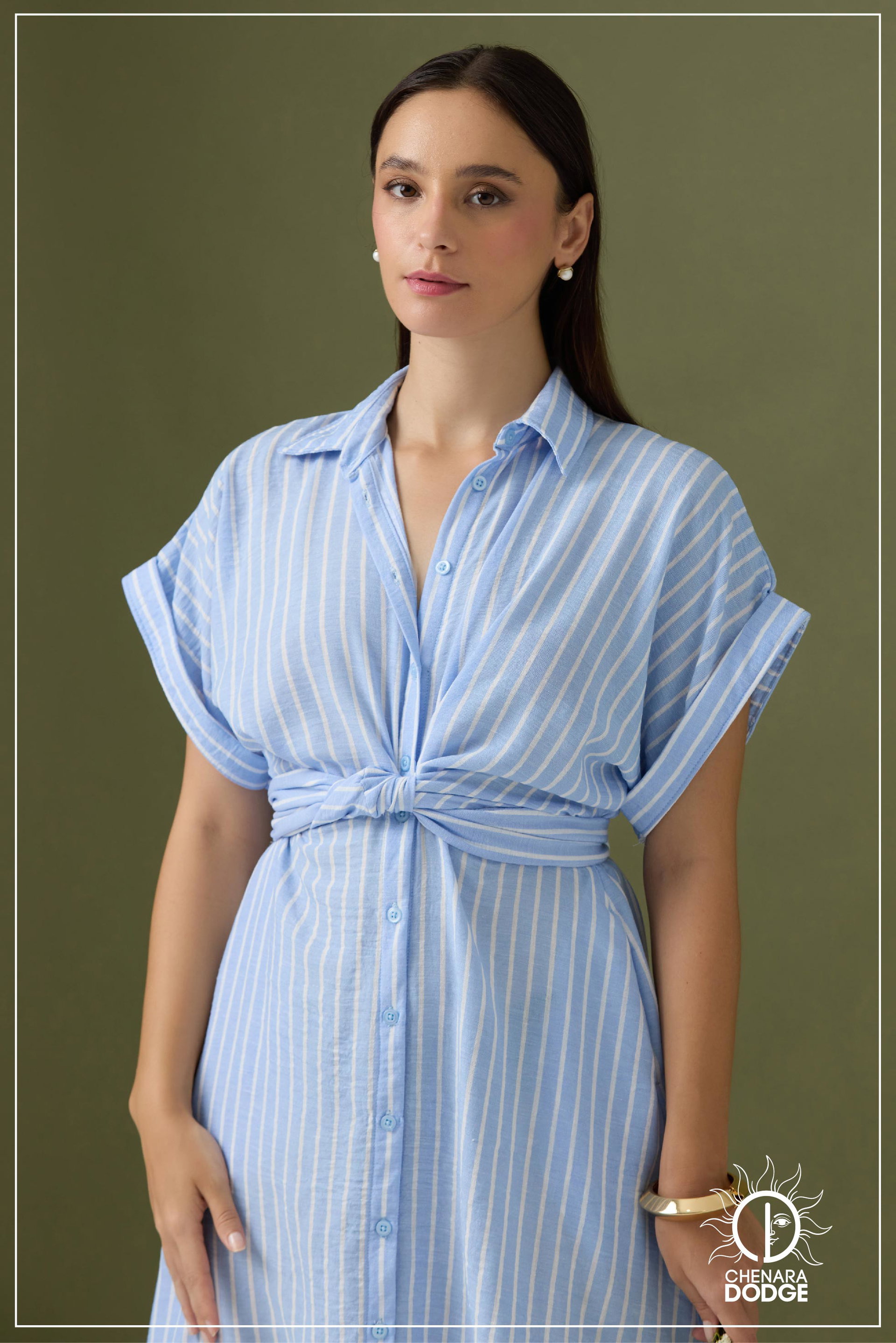 AMELIA TWISTED MIDI DRESS