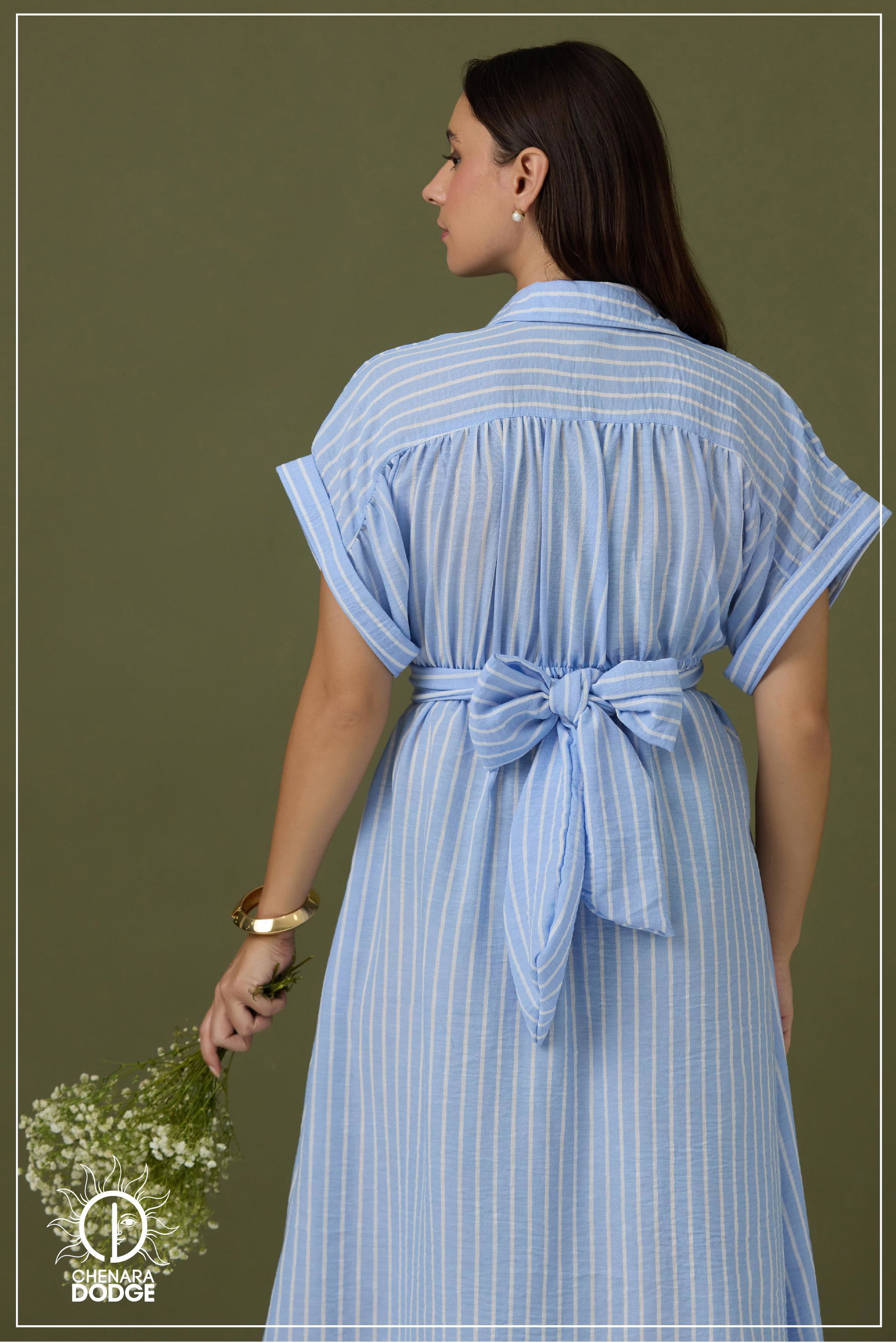 AMELIA TWISTED MIDI DRESS