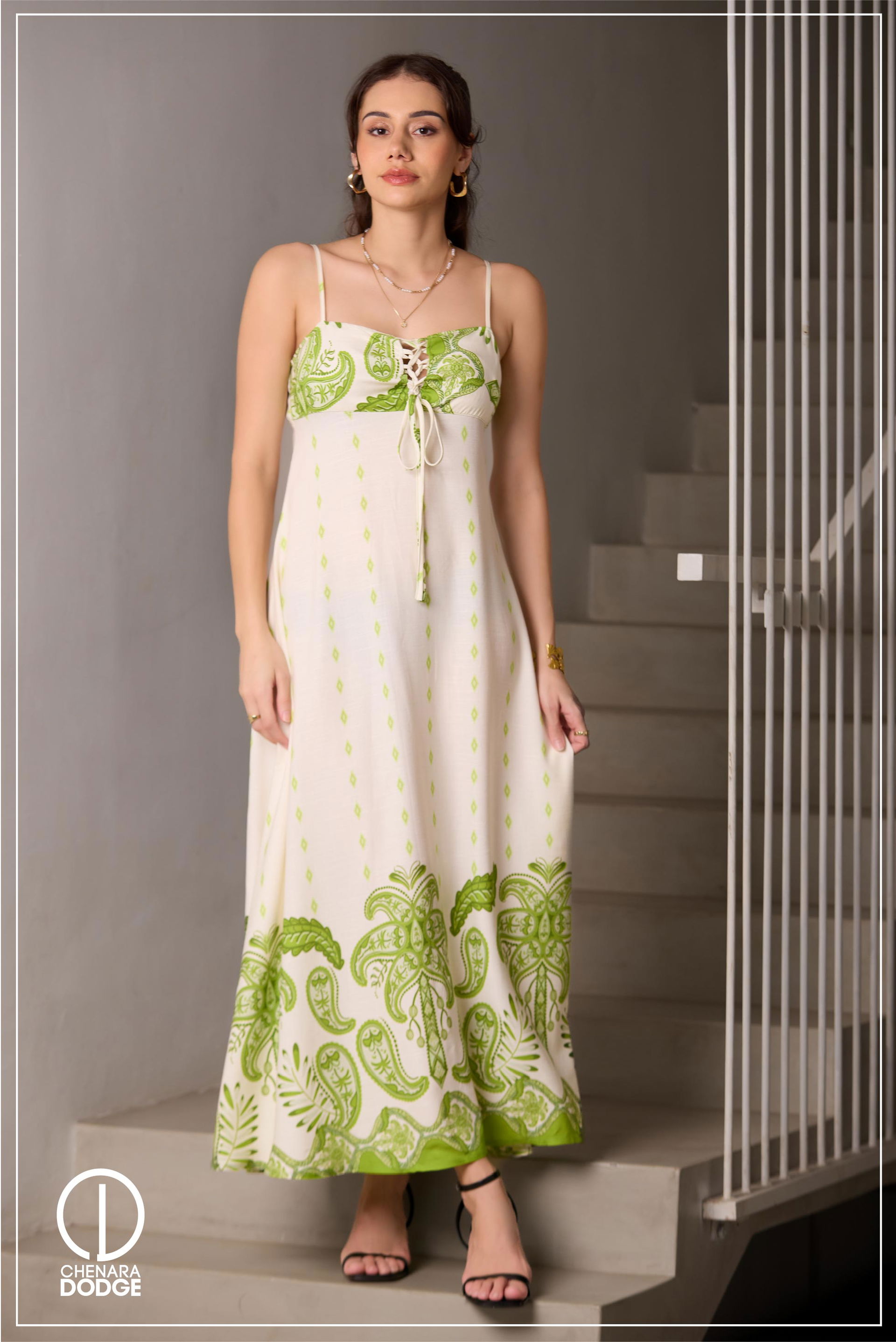 AMIRA TIE UP MAXI DRESS